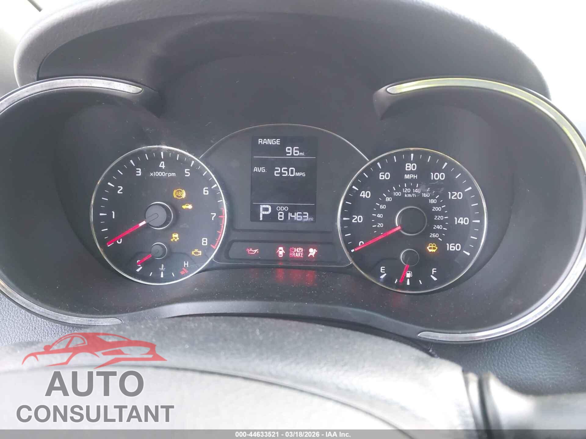 KIA FORTE 2016 - KNAFK4A66G5446761