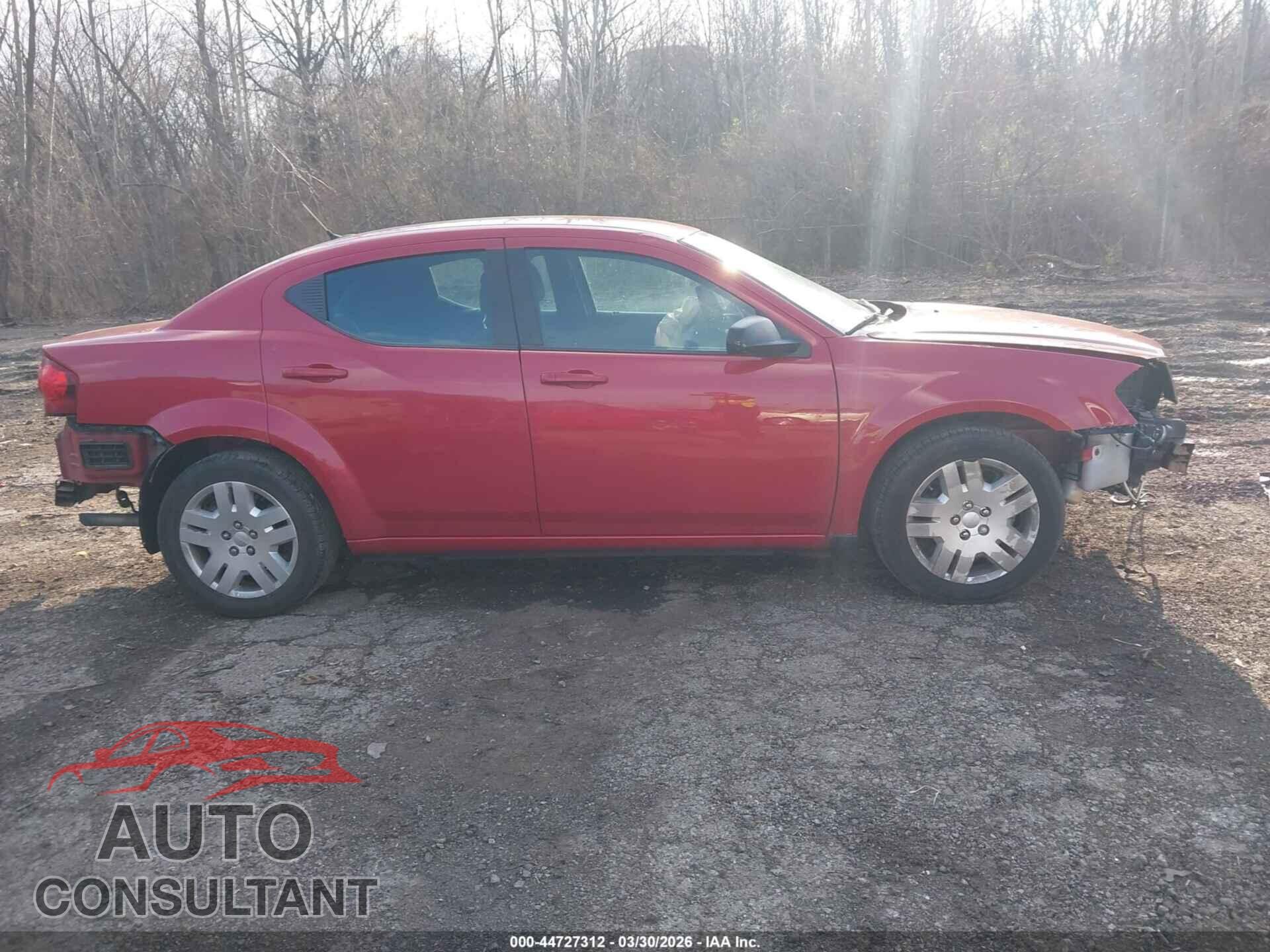 DODGE AVENGER 2013 - 1C3CDZAB0DN637604