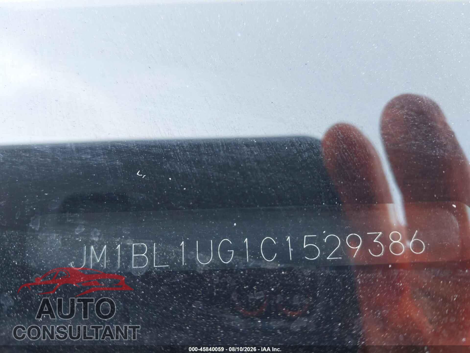 MAZDA MAZDA3 2012 - JM1BL1UG1C1529386