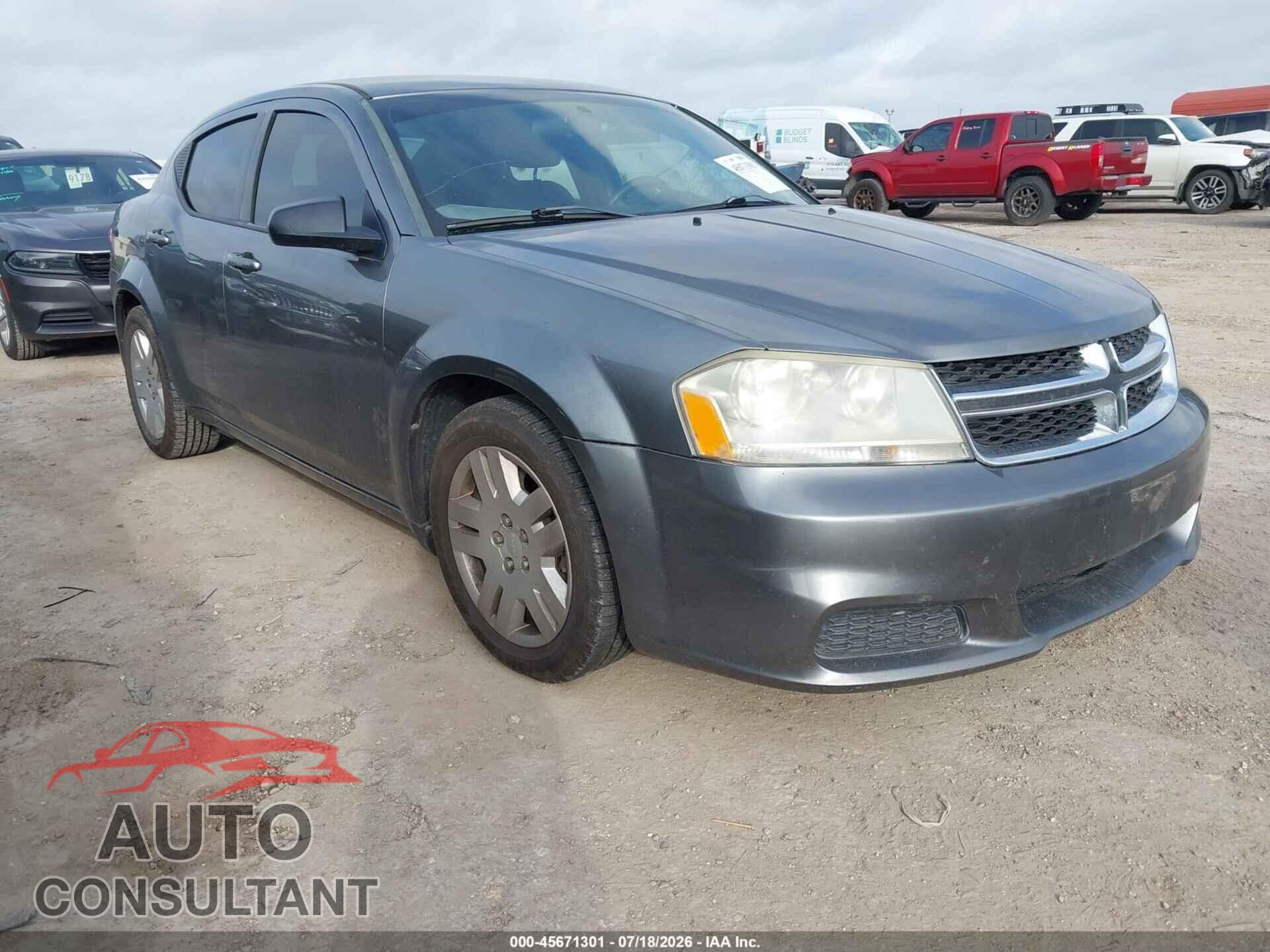 DODGE AVENGER 2013 - 1C3CDZAB5DN730277