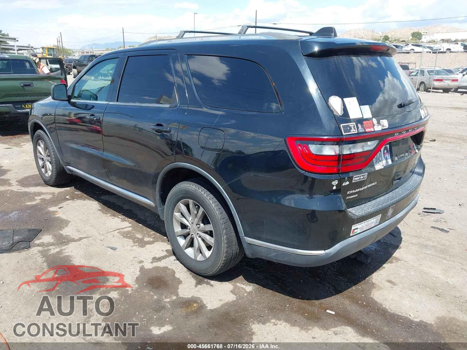 DODGE DURANGO 2017 - 1C4RDJAG9HC725958