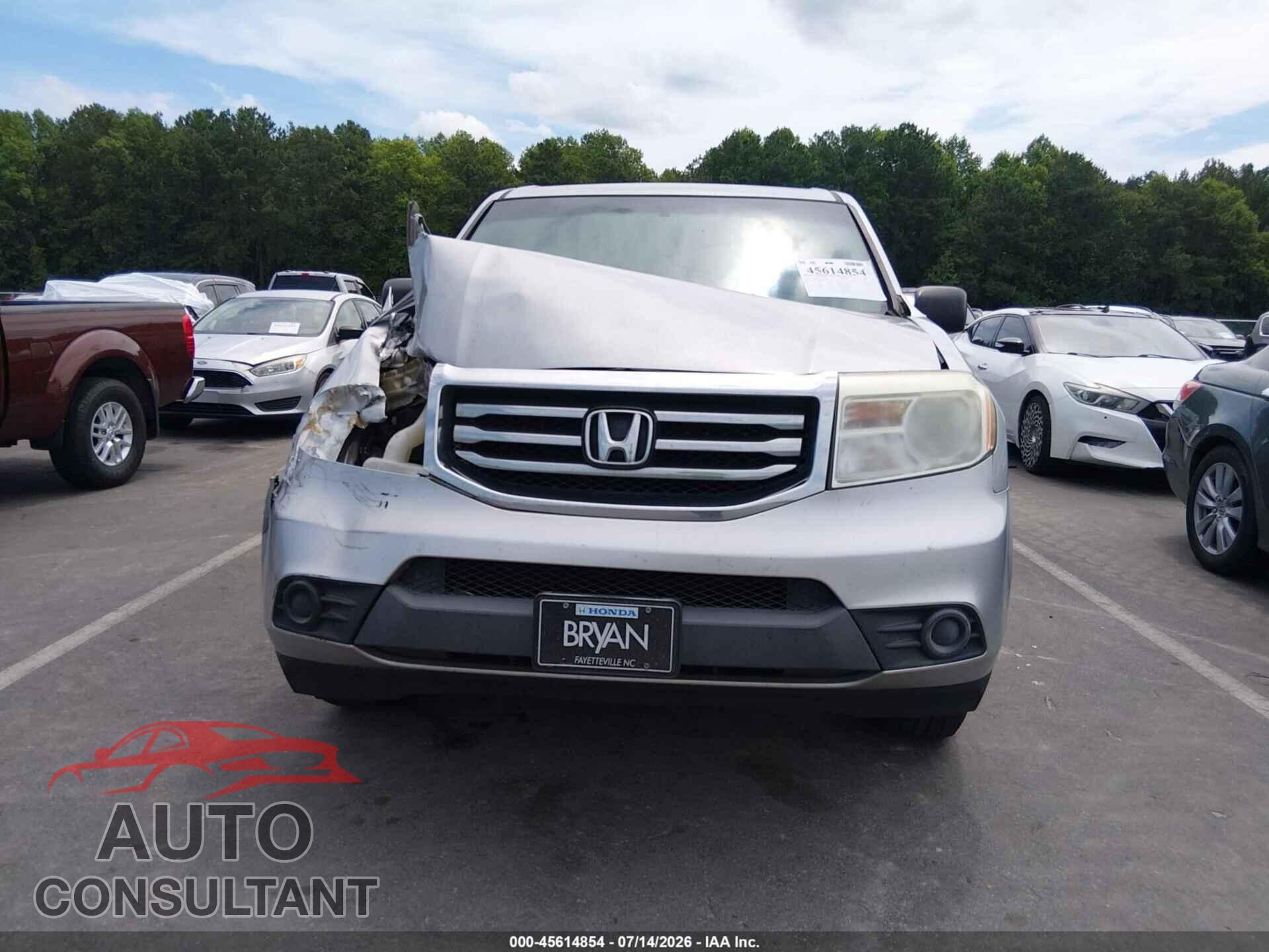 HONDA PILOT 2014 - 5FNYF3H24EB019765