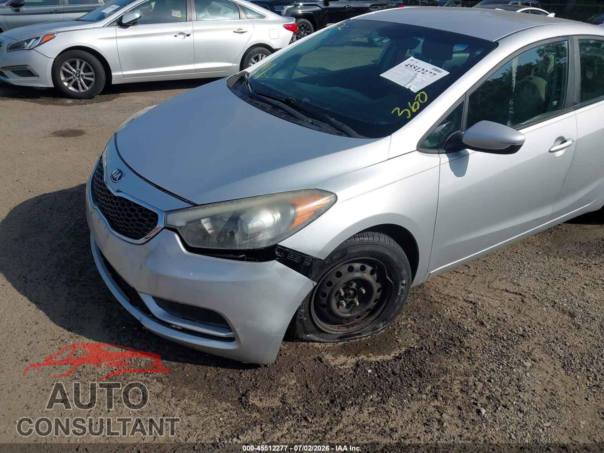 KIA FORTE 2015 - KNAFK4A65F5408159