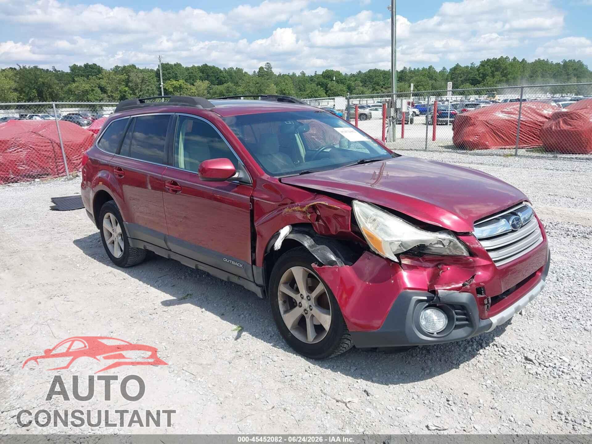SUBARU OUTBACK 2014 - 4S4BRBLC4E3325655