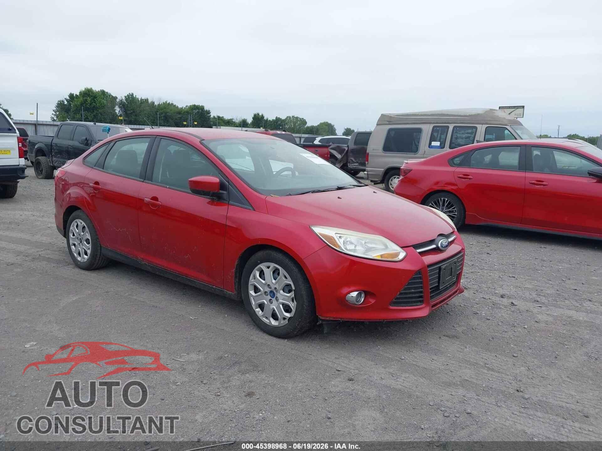 FORD FOCUS 2012 - 1FAHP3F26CL320893