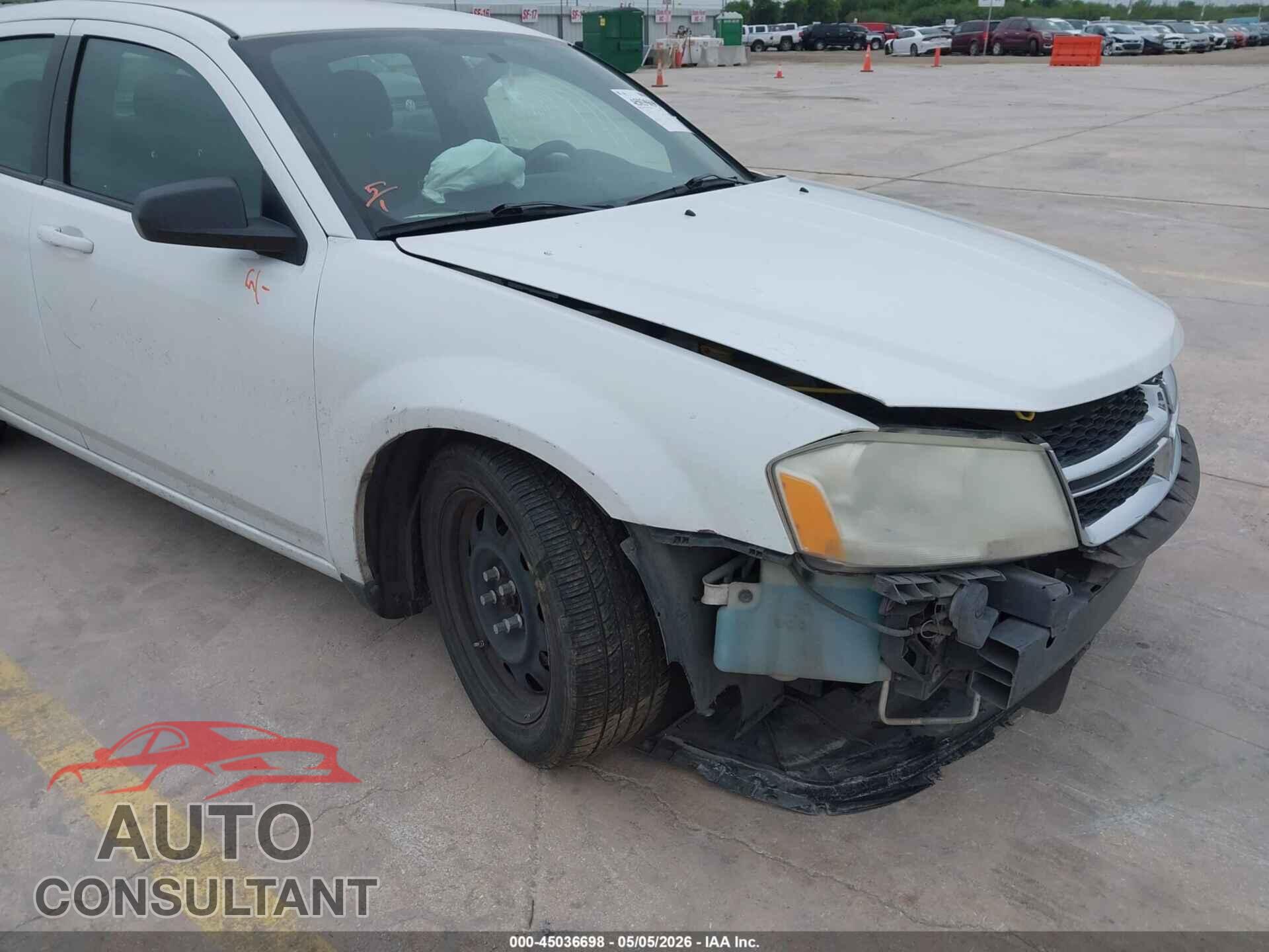 DODGE AVENGER 2013 - 1C3CDZAB2DN752110