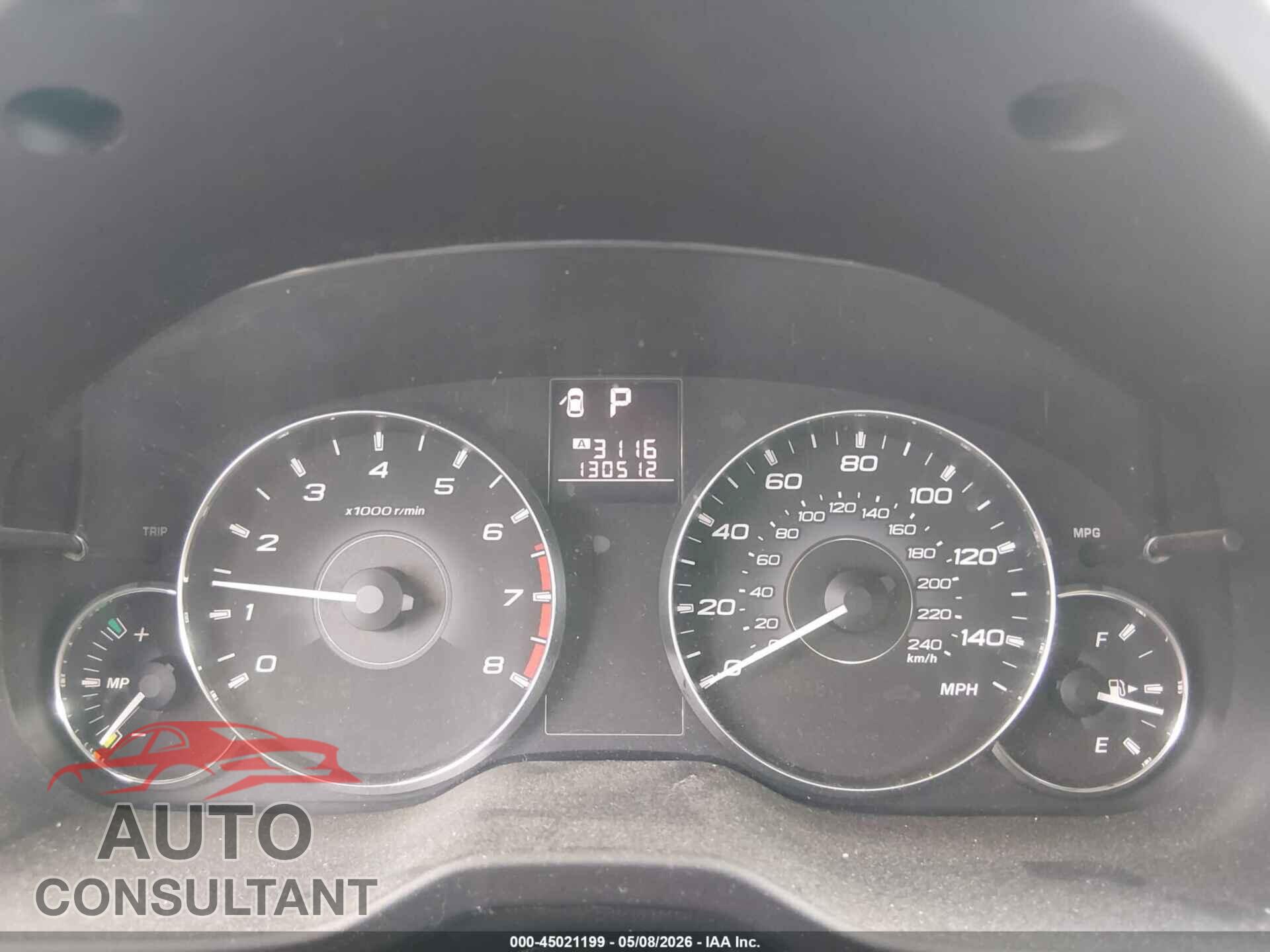 SUBARU OUTBACK 2012 - 4S4BRBKC3C3292775