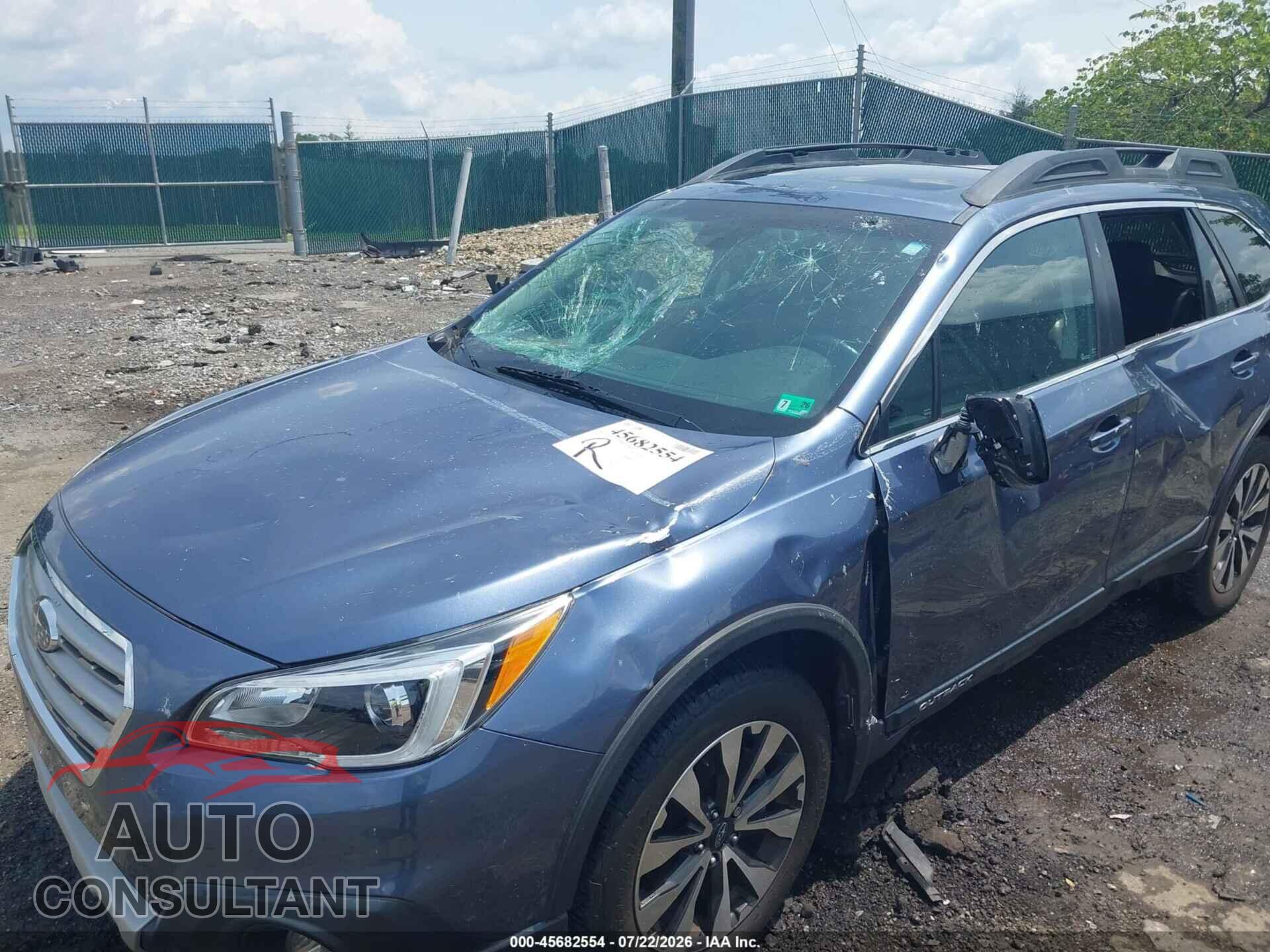 SUBARU OUTBACK 2015 - 4S4BSANC3F3334893