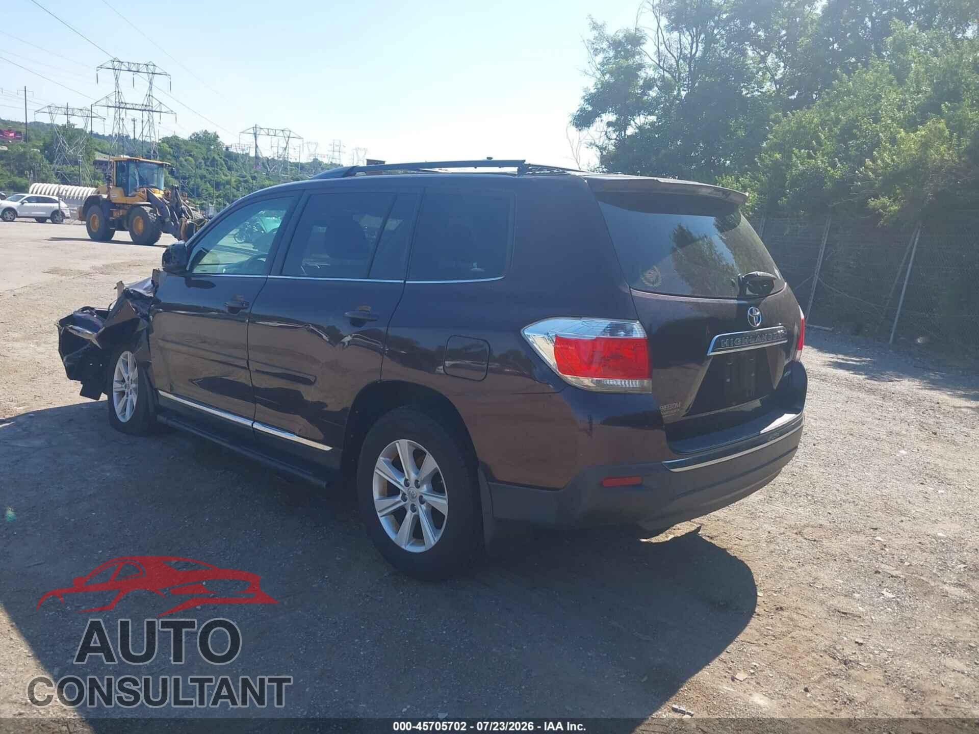 TOYOTA HIGHLANDER 2011 - 5TDBK3EH3BS041032