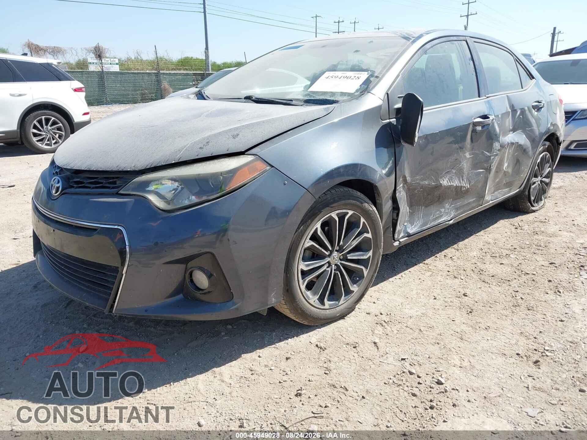 TOYOTA COROLLA 2015 - 5YFBURHE0FP254792