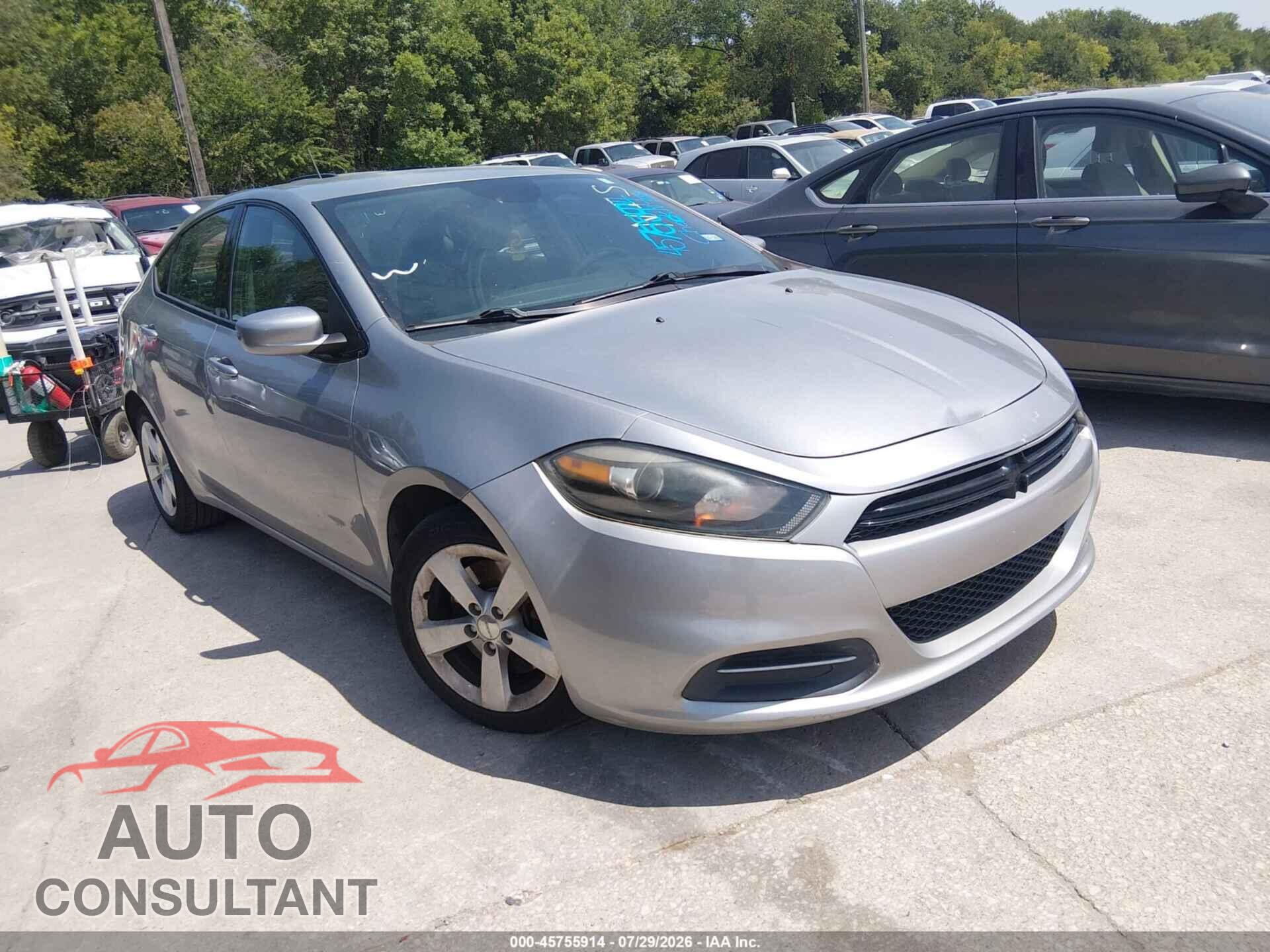 DODGE DART 2015 - 1C3CDFBB4FD319930