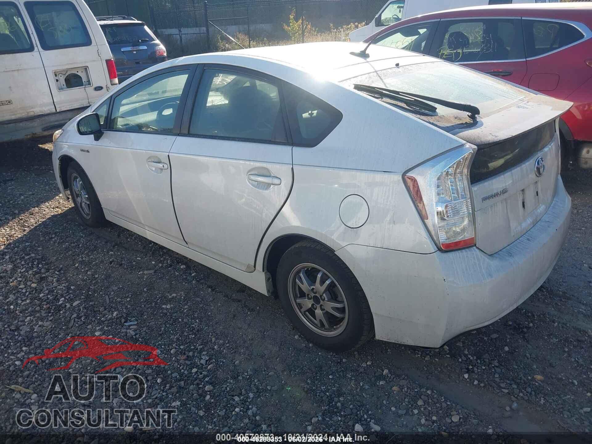 TOYOTA PRIUS 2011 - JTDKN3DU7B0272301