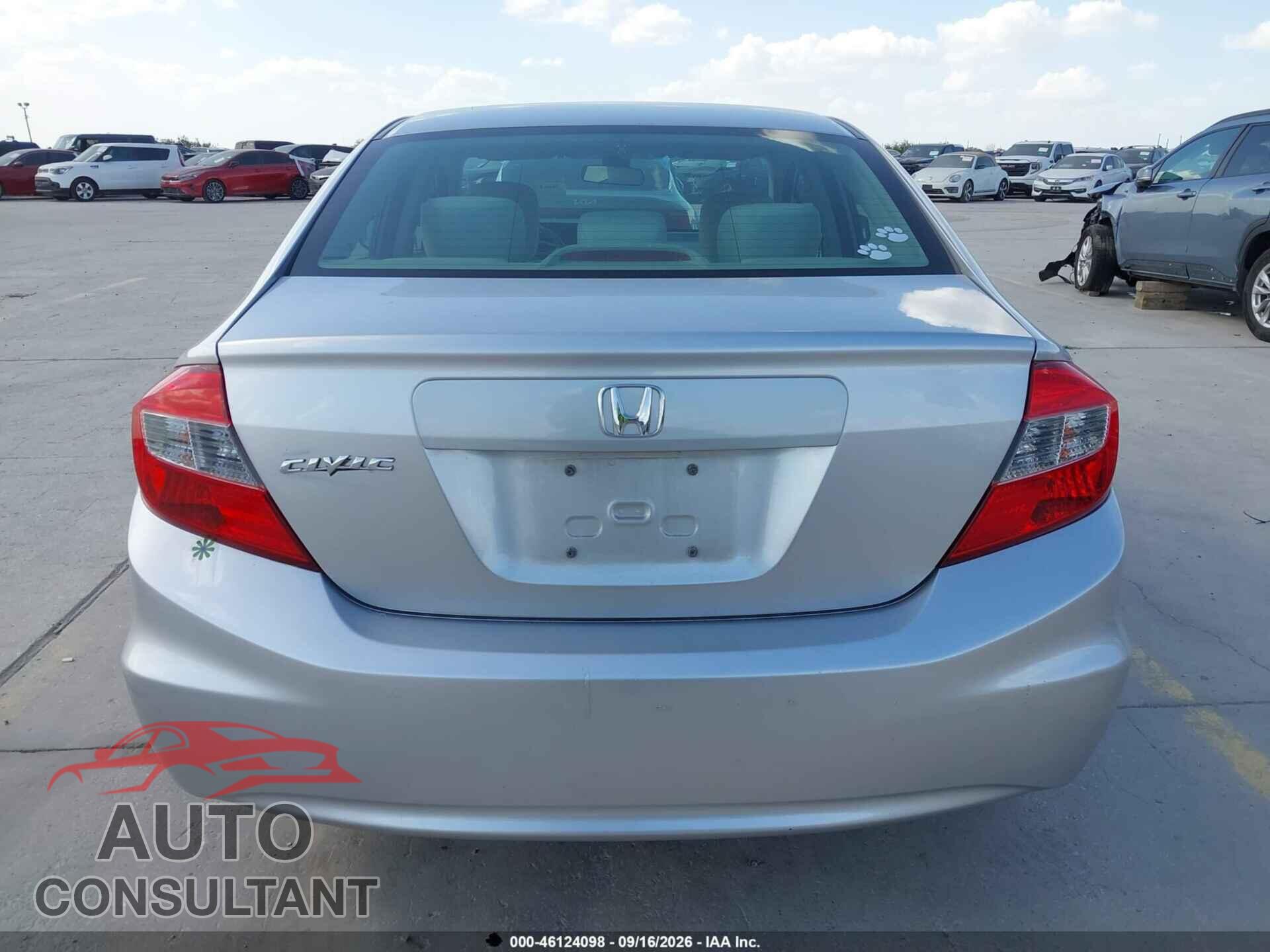 HONDA CIVIC 2012 - 2HGFB2F50CH309035