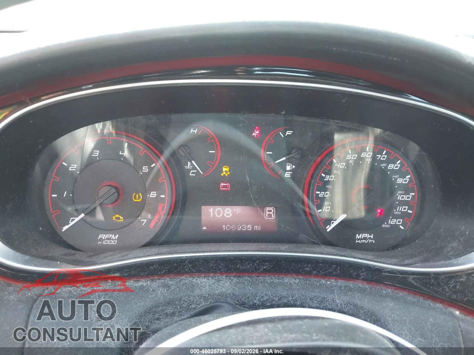 DODGE DART 2015 - 1C3CDFBB7FD193899
