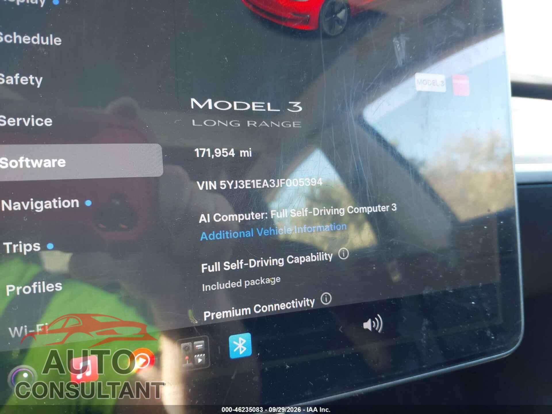 TESLA MODEL 3 2018 - 5YJ3E1EA3JF005394
