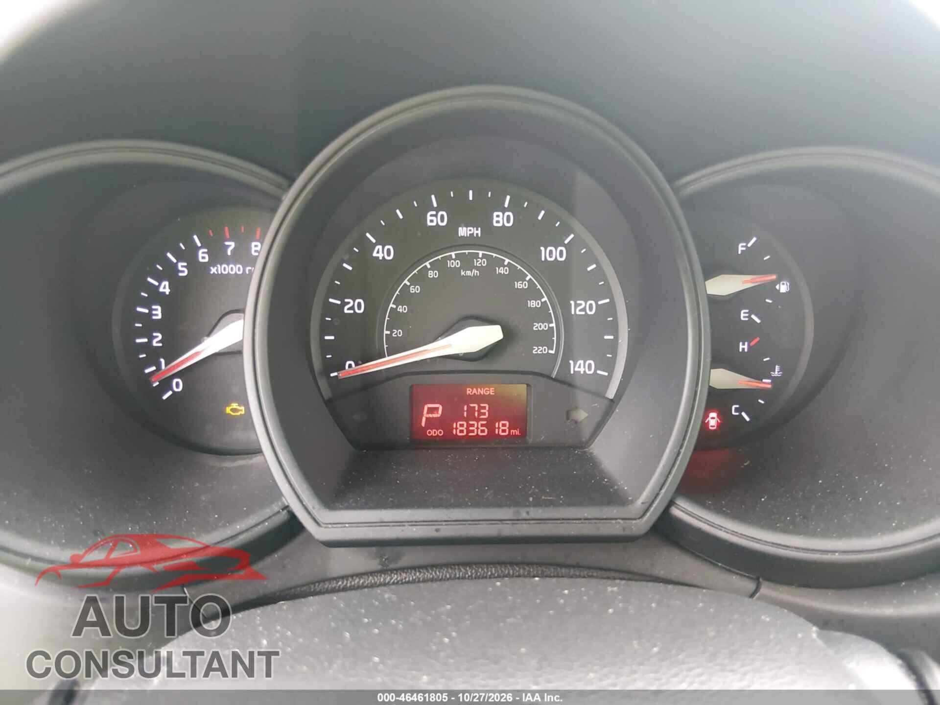 KIA RIO 2015 - KNADM4A3XF6495669