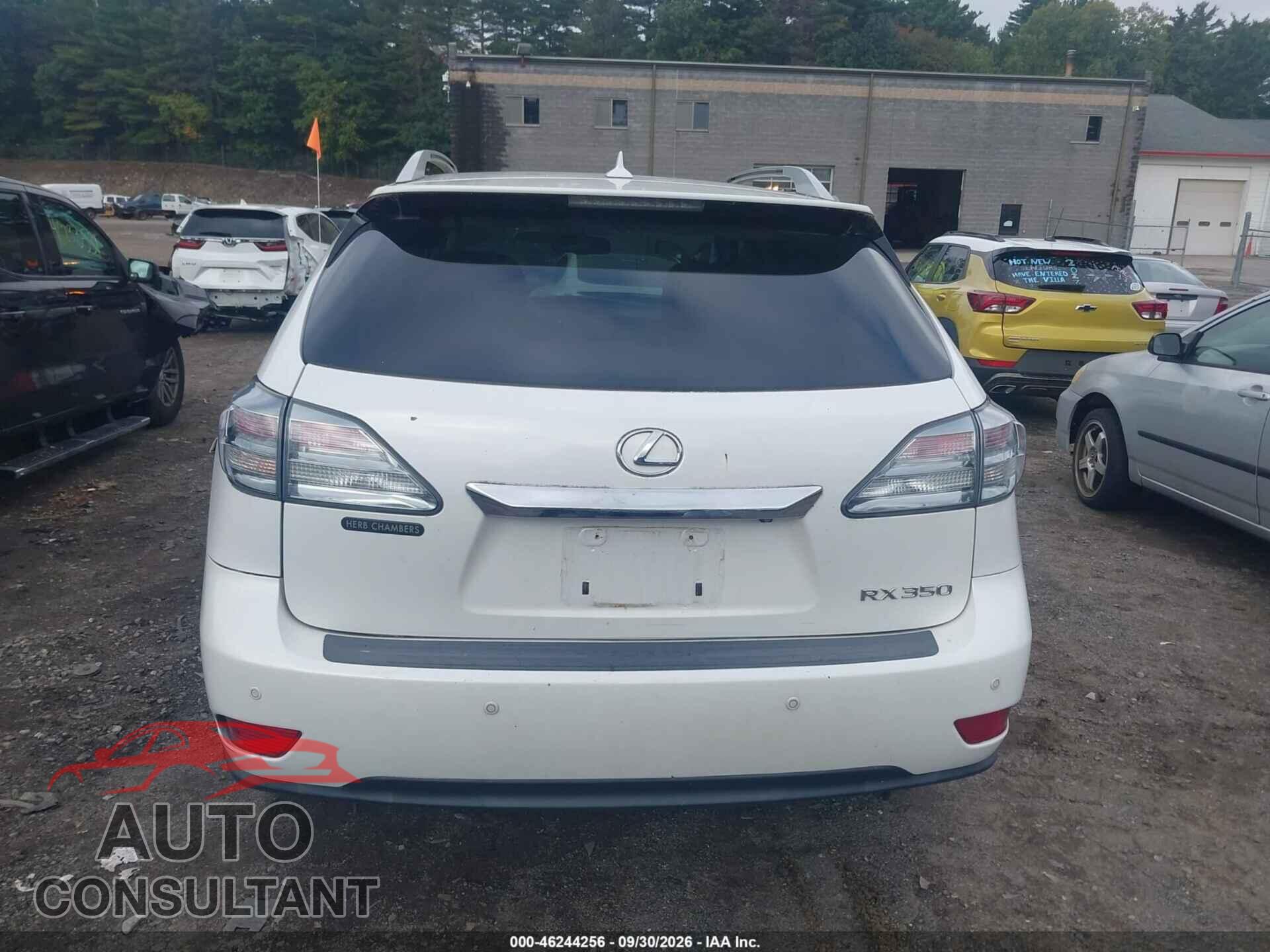 LEXUS RX 350 2012 - 2T2BK1BA1CC132687