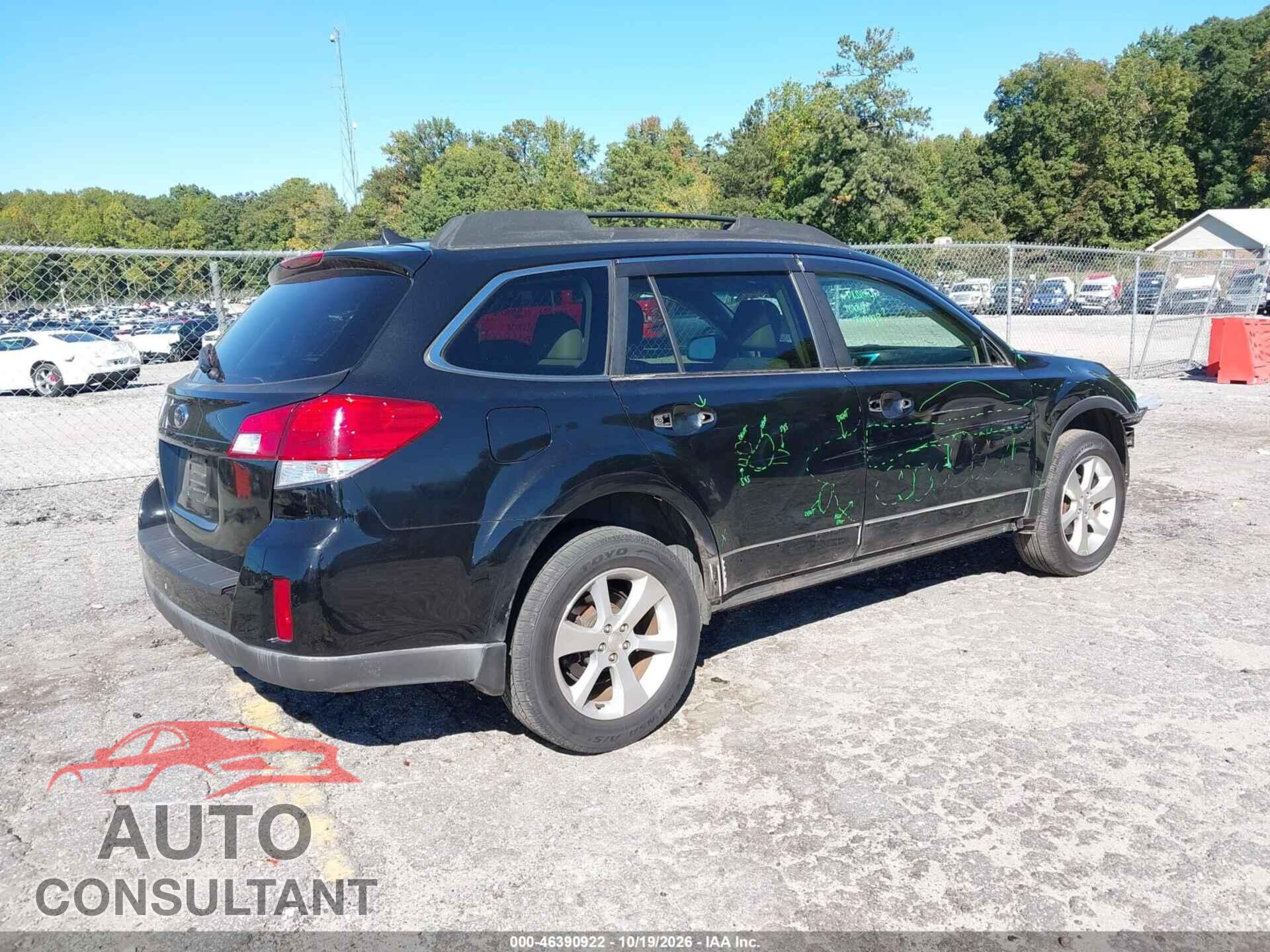 SUBARU OUTBACK 2014 - 4S4BRCLC7E3318639
