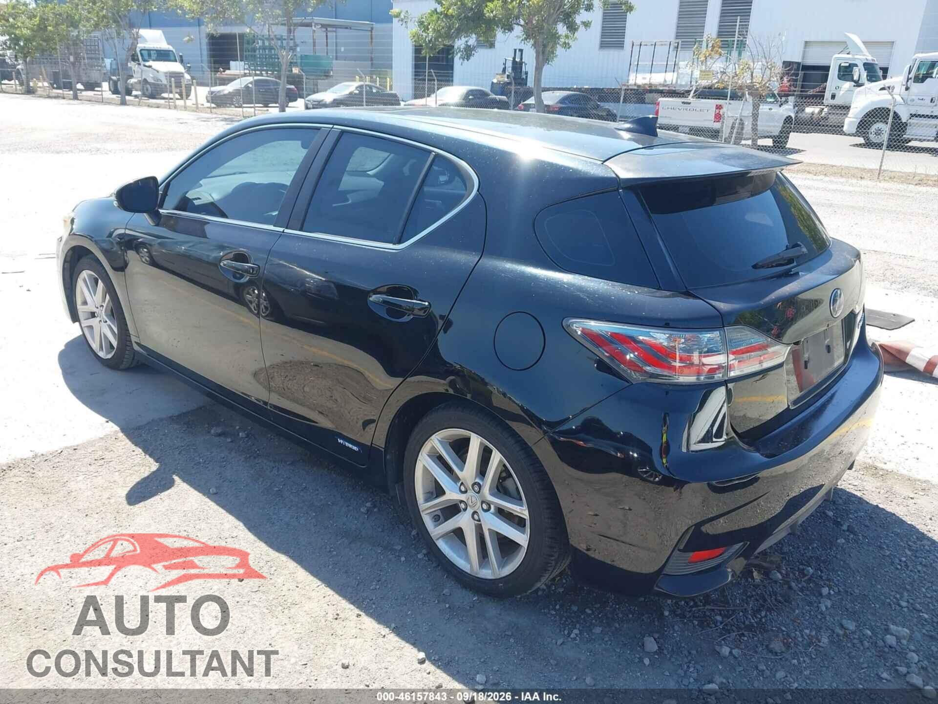 LEXUS CT 200H 2014 - JTHKD5BH9E2181560