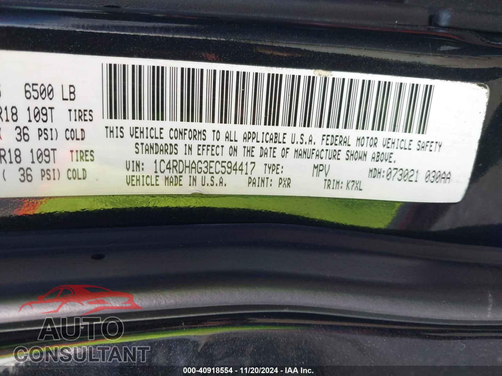 DODGE DURANGO 2015 - 1C4SDJCT6FC946569