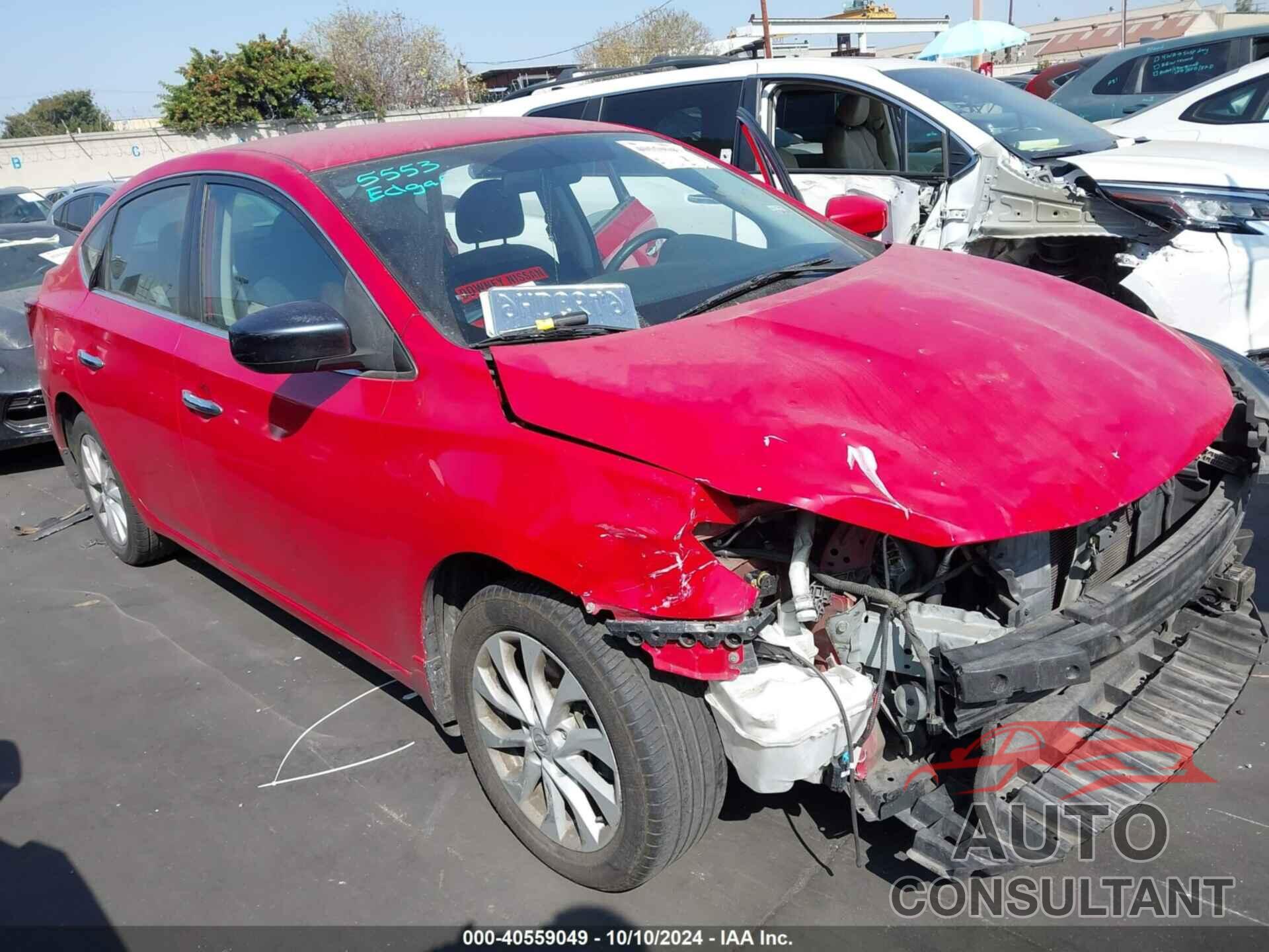 NISSAN SENTRA 2018 - 3N1AB7AP5JL617534