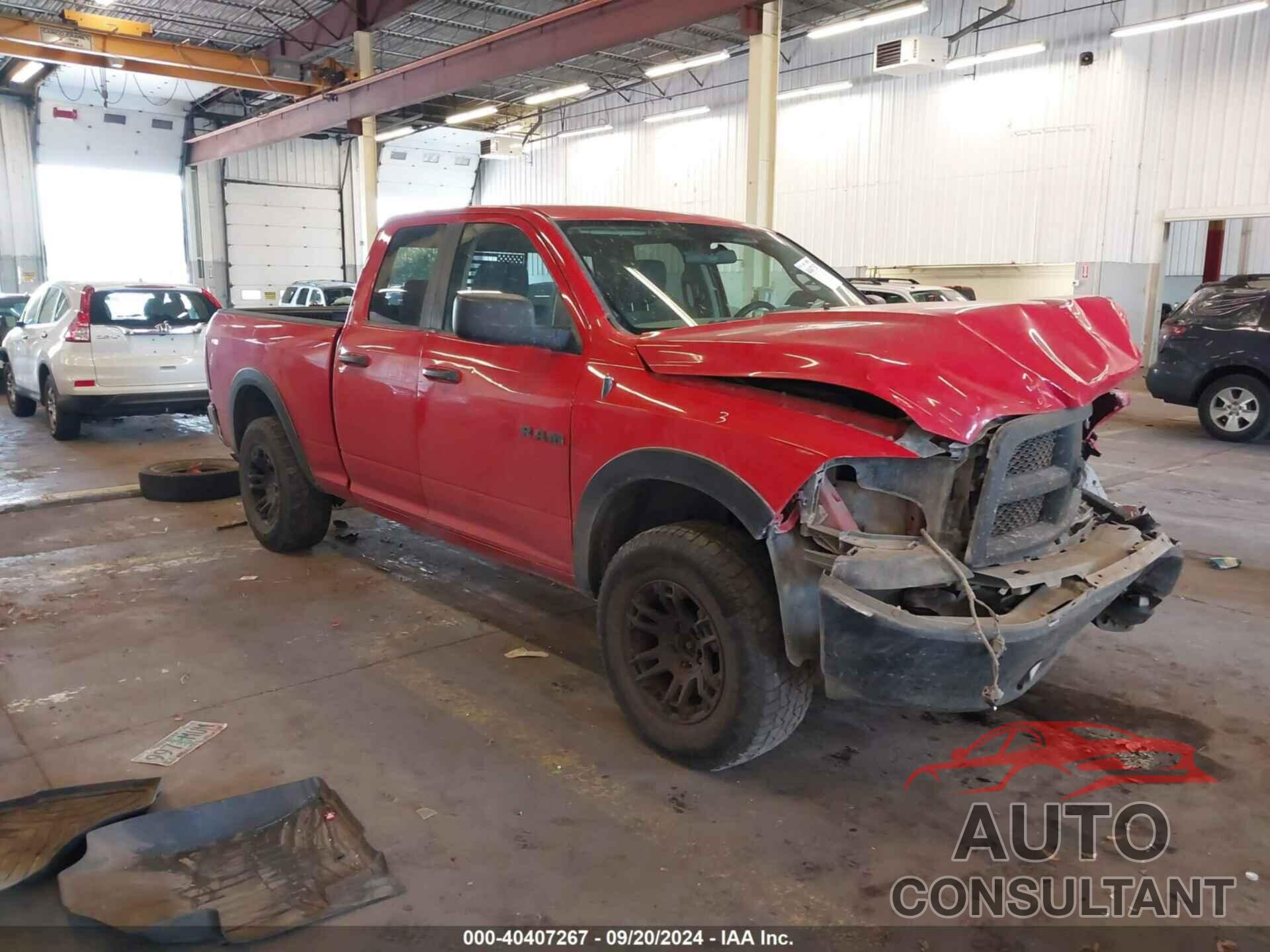 DODGE RAM 1500 2010 - 1D7RV1GP0AS105408