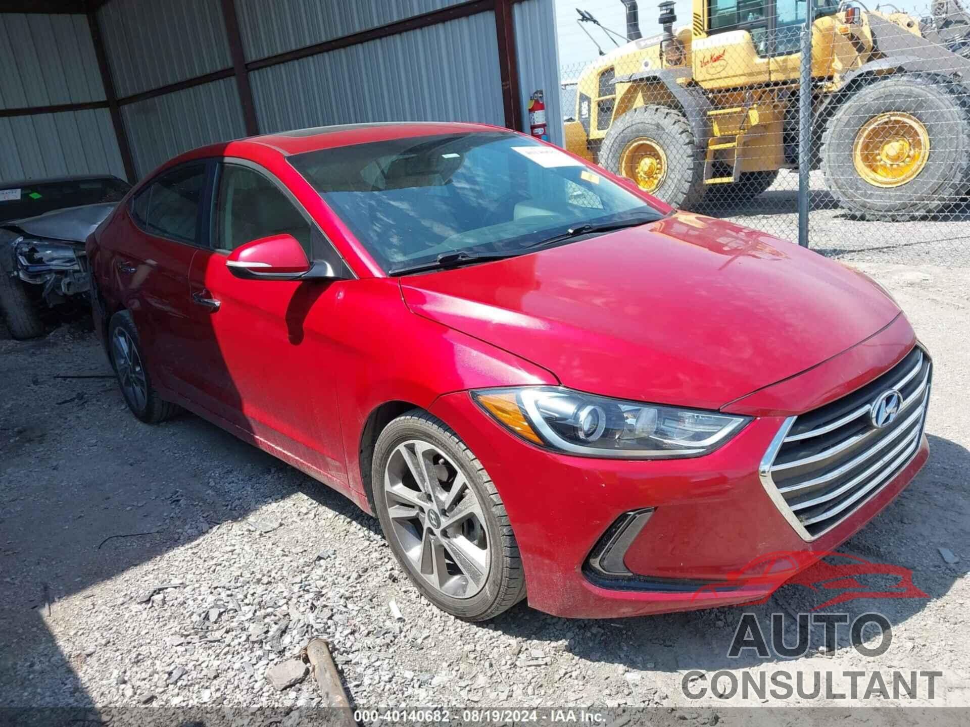 HYUNDAI ELANTRA 2017 - 5NPD84LF7HH017913