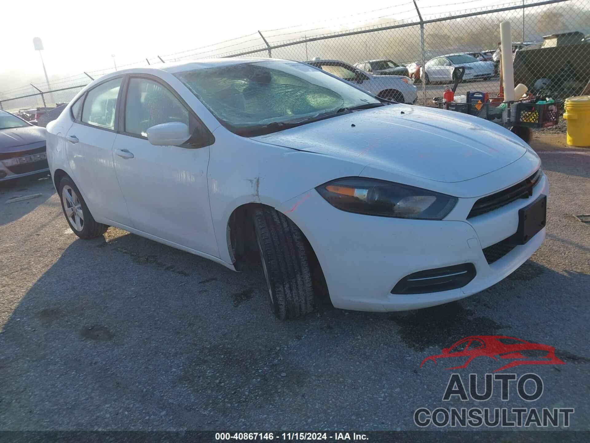 DODGE DART 2015 - 1C3CDFBB9FD159236