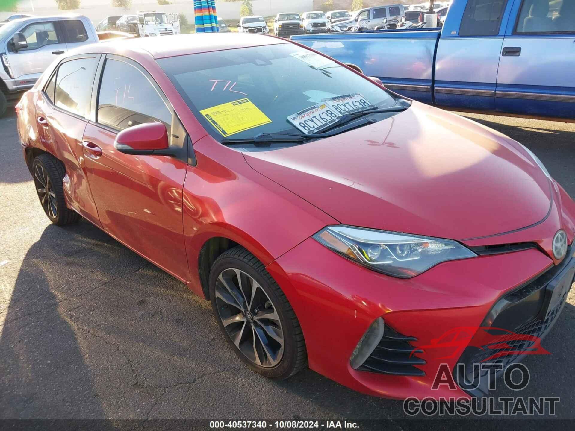 TOYOTA COROLLA 2018 - 5YFBURHE5JP829221