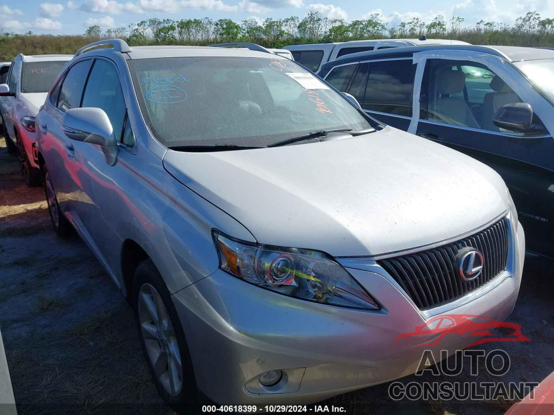 LEXUS RX 350 2012 - 2T2ZK1BA5CC085792