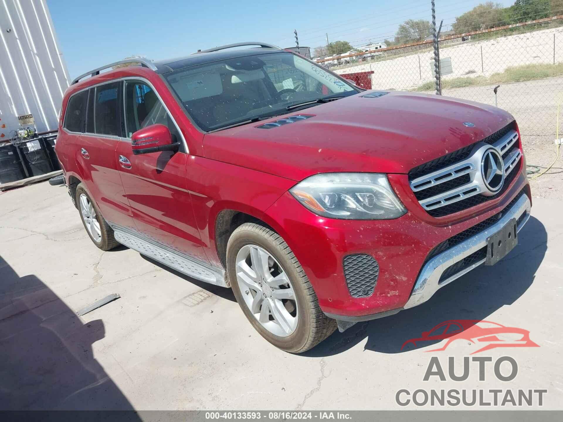 MERCEDES-BENZ GLS 450 2017 - 4JGDF6EE0HA815999