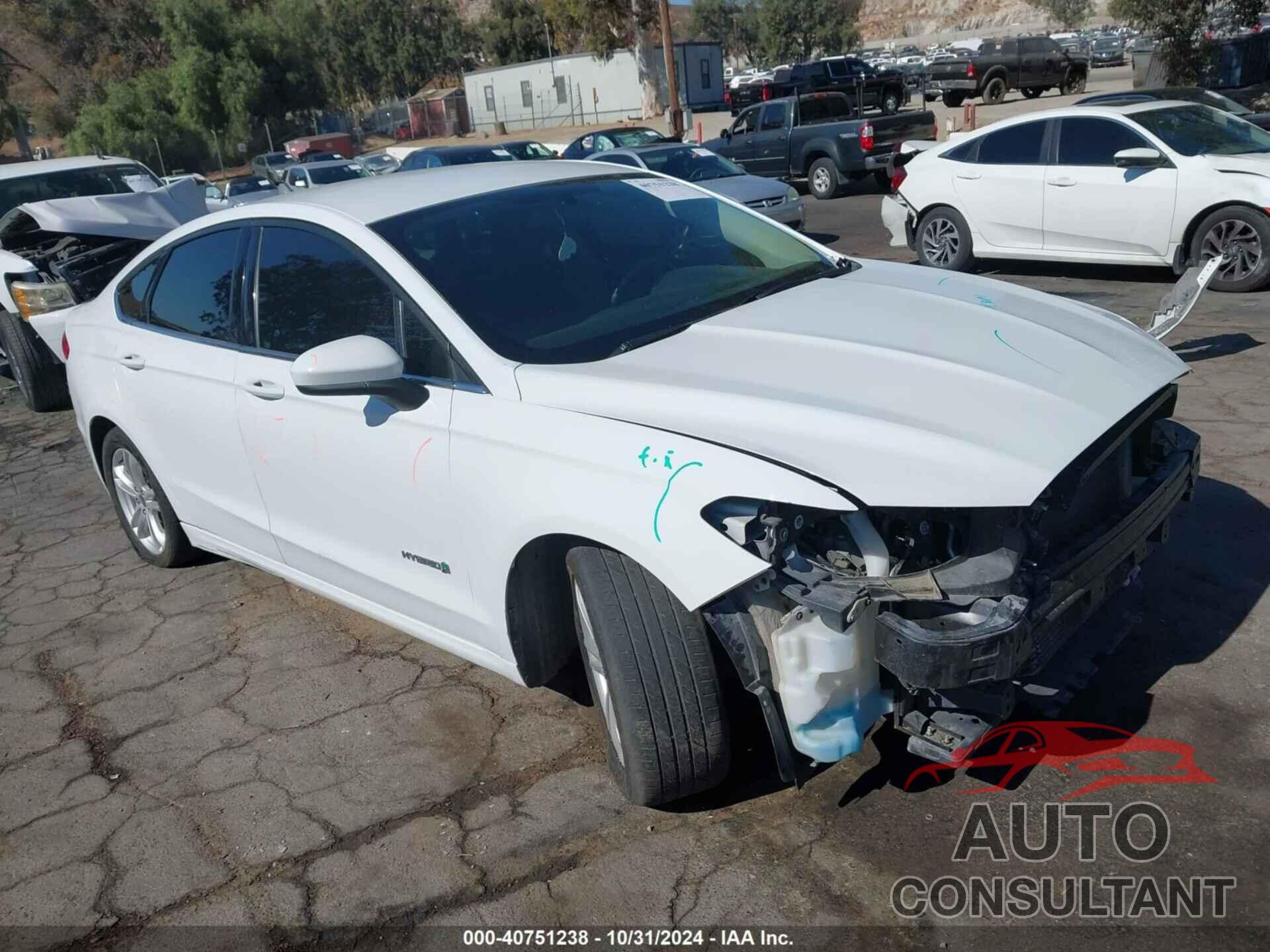 FORD FUSION HYBRID 2018 - 3FA6P0LU8JR253210