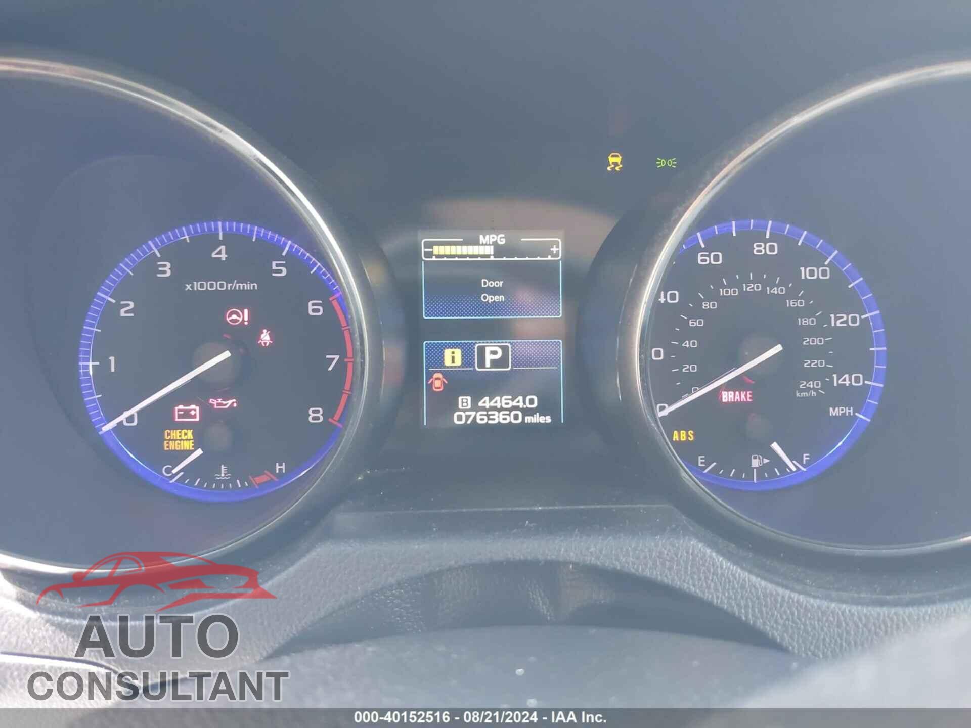 SUBARU OUTBACK 2017 - 4S4BSADC3H3202429