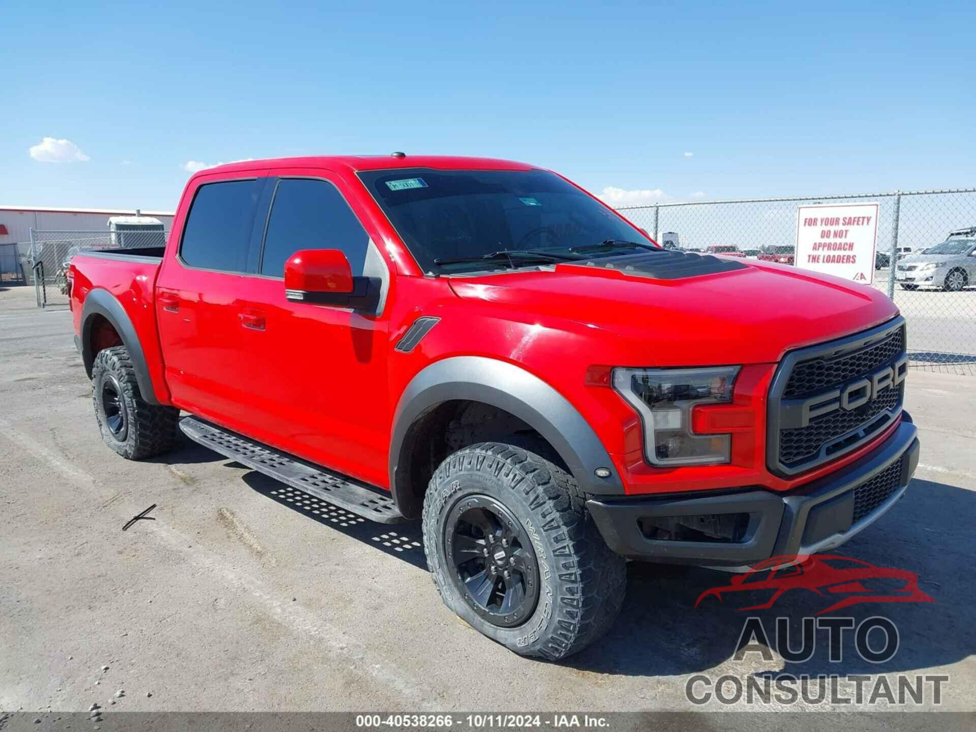 FORD F-150 2018 - 1FTFW1RG4JFC45879