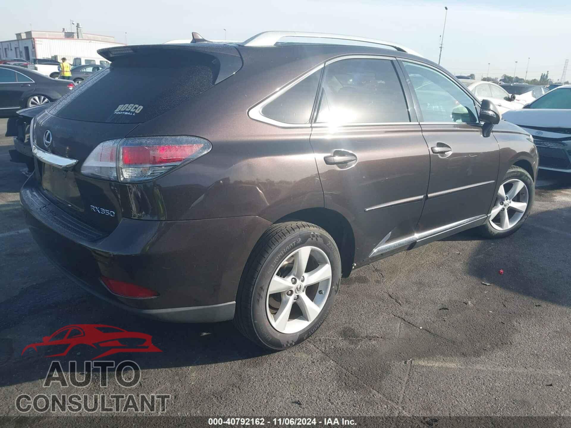 LEXUS RX 350 2013 - 2T2BK1BA3DC155308