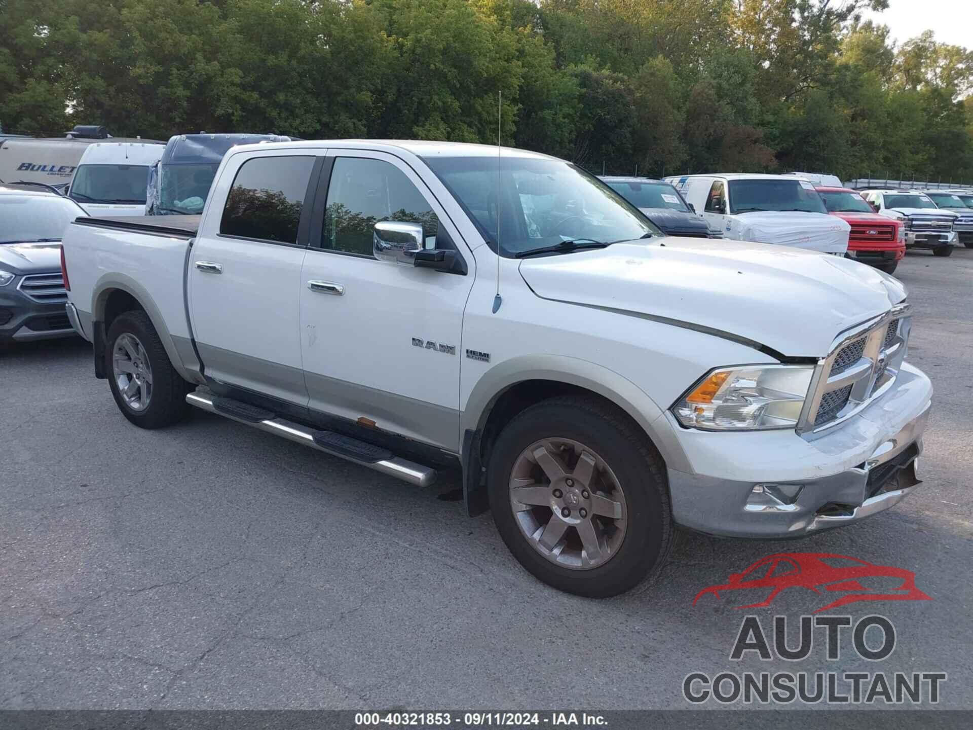 DODGE RAM 1500 2010 - 1D7RV1CT2AS122438