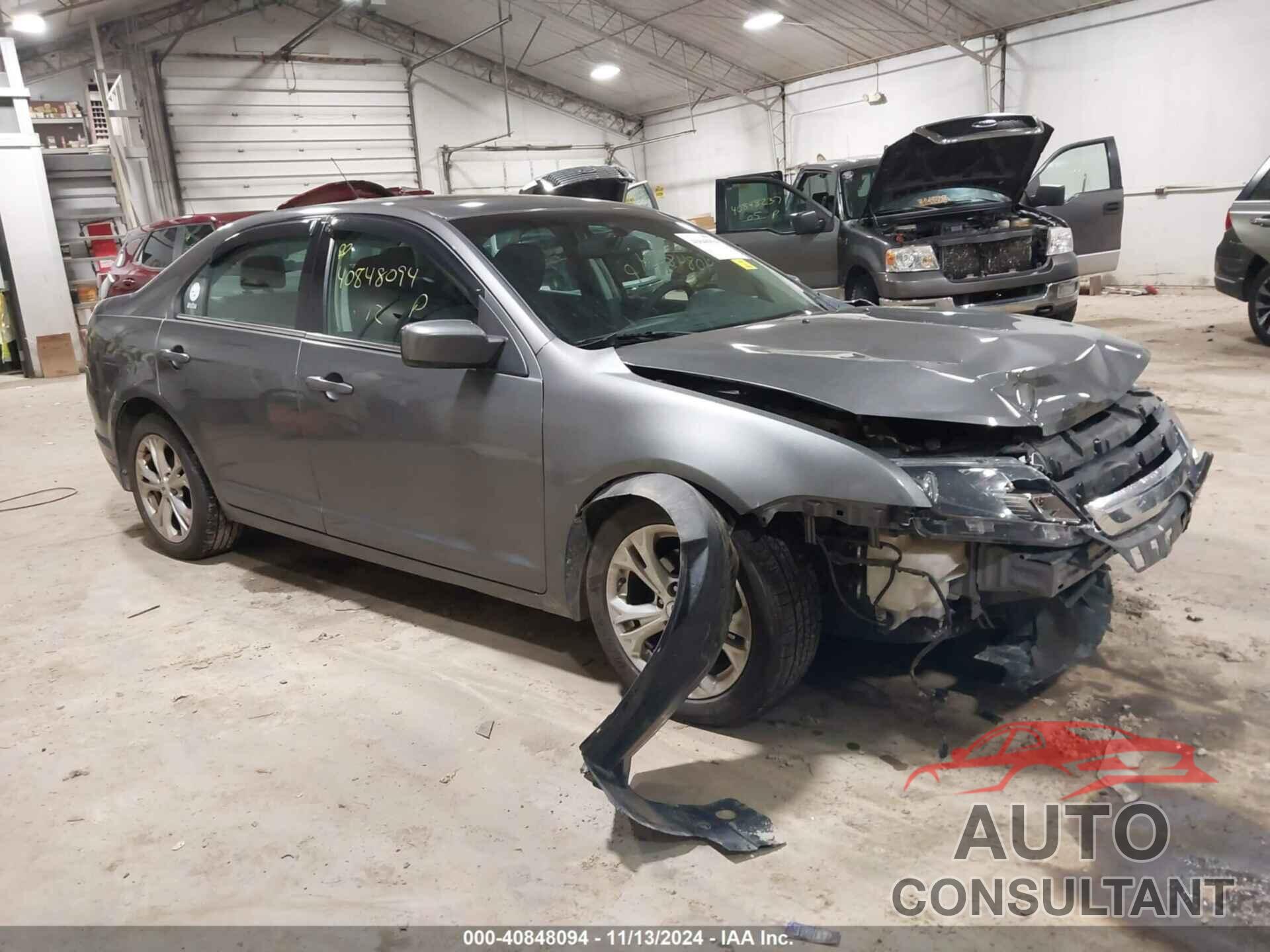 FORD FUSION 2012 - 3FAHP0HA9CR387489