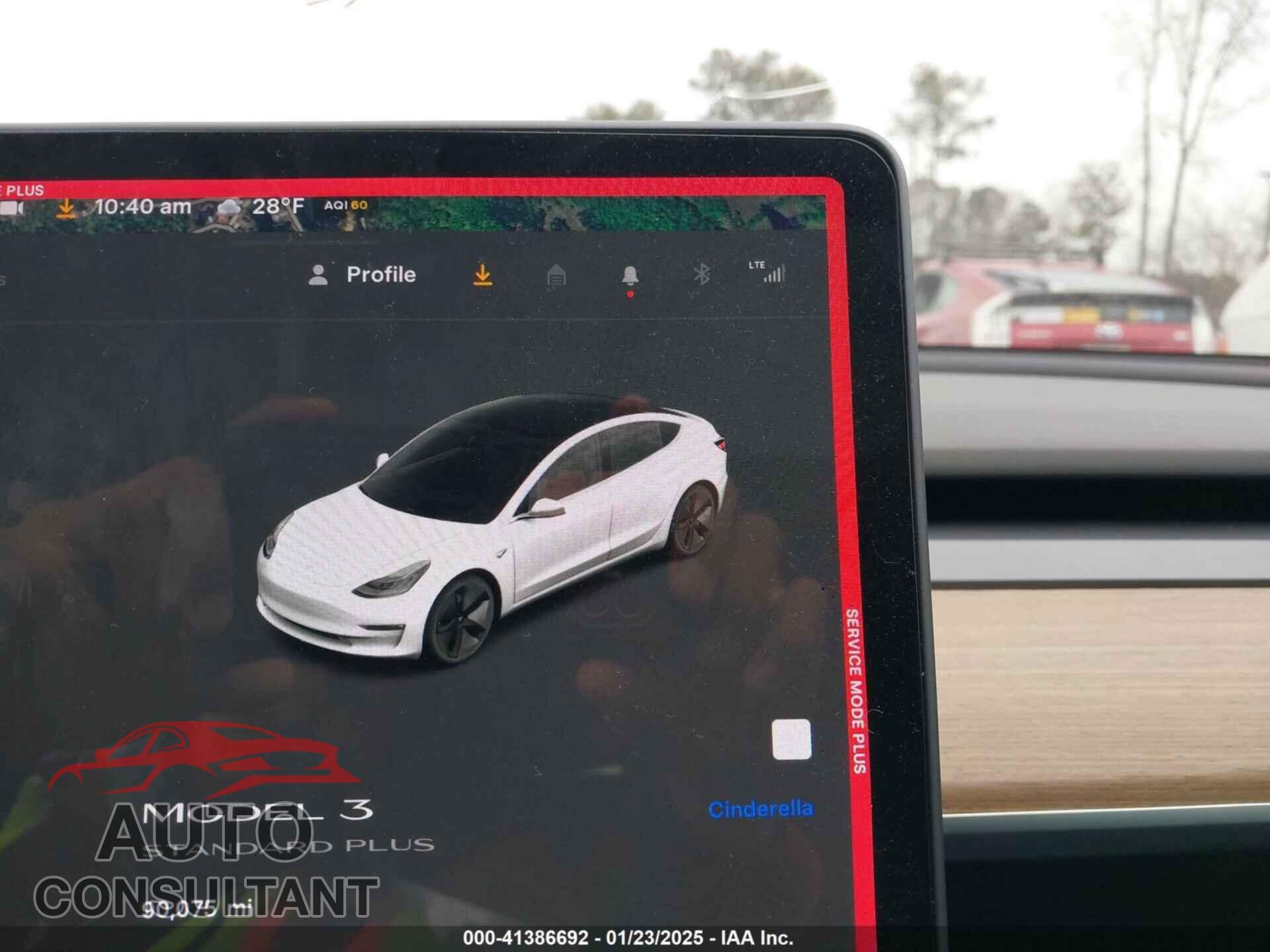 TESLA MODEL 3 2019 - 5YJ3E1EAXKF299958