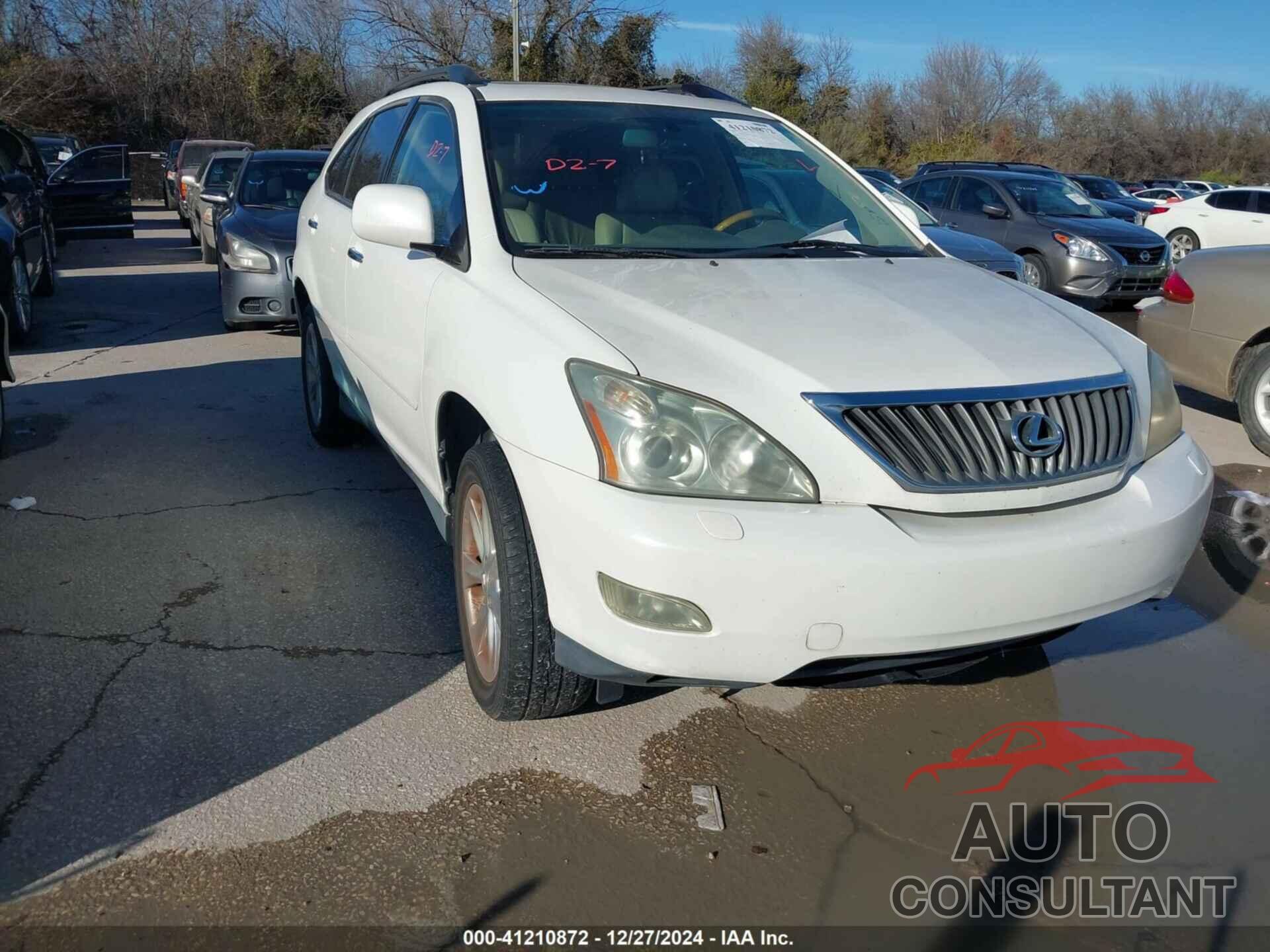 LEXUS RX 350 2009 - 2T2GK31U49C066903