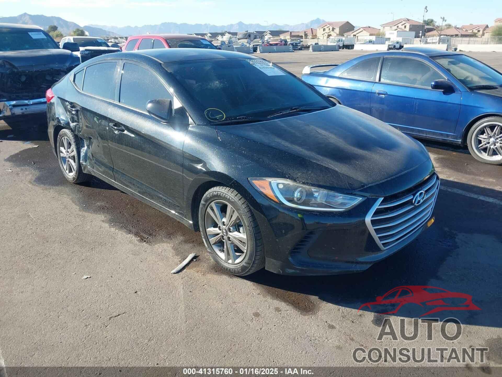 HYUNDAI ELANTRA 2018 - 5NPD84LF6JH366793