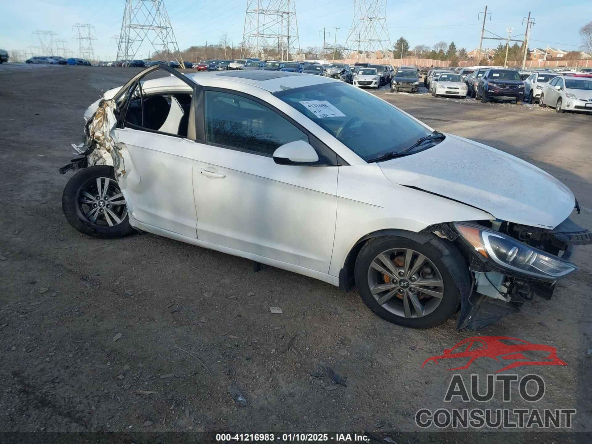 HYUNDAI ELANTRA 2018 - 5NPD84LFXJH386948