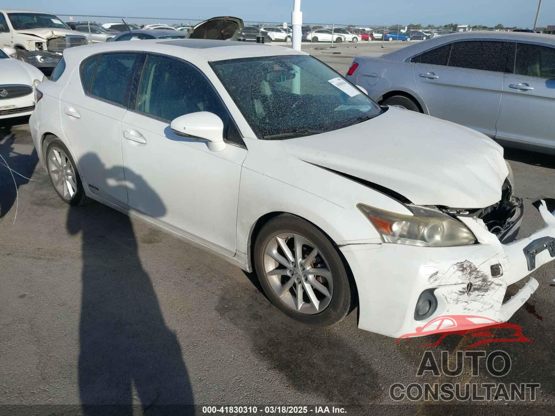 LEXUS CT 200H 2012 - JTHKD5BH2C2096511