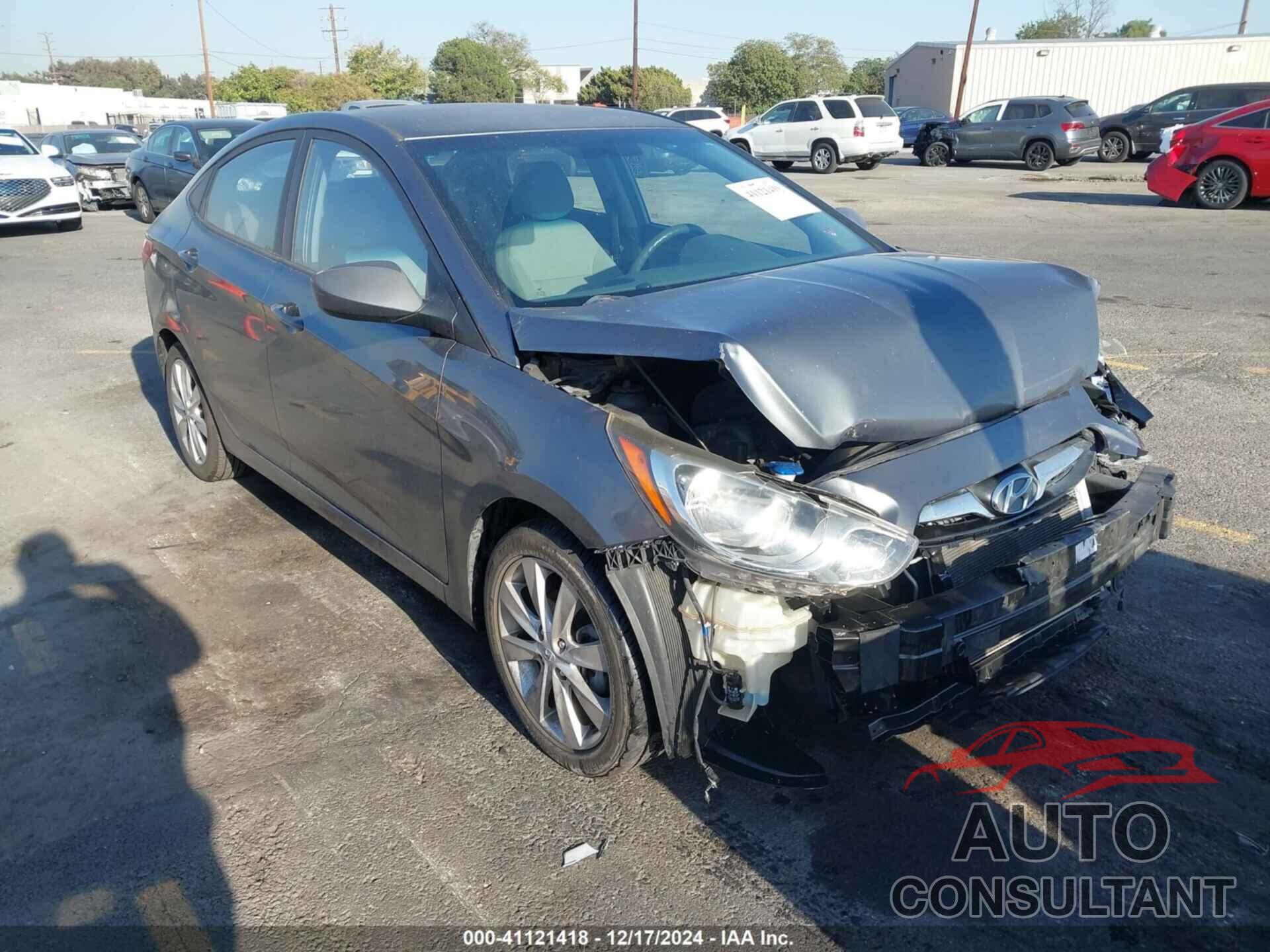 HYUNDAI ACCENT 2012 - KMHCU4AEXCU057981