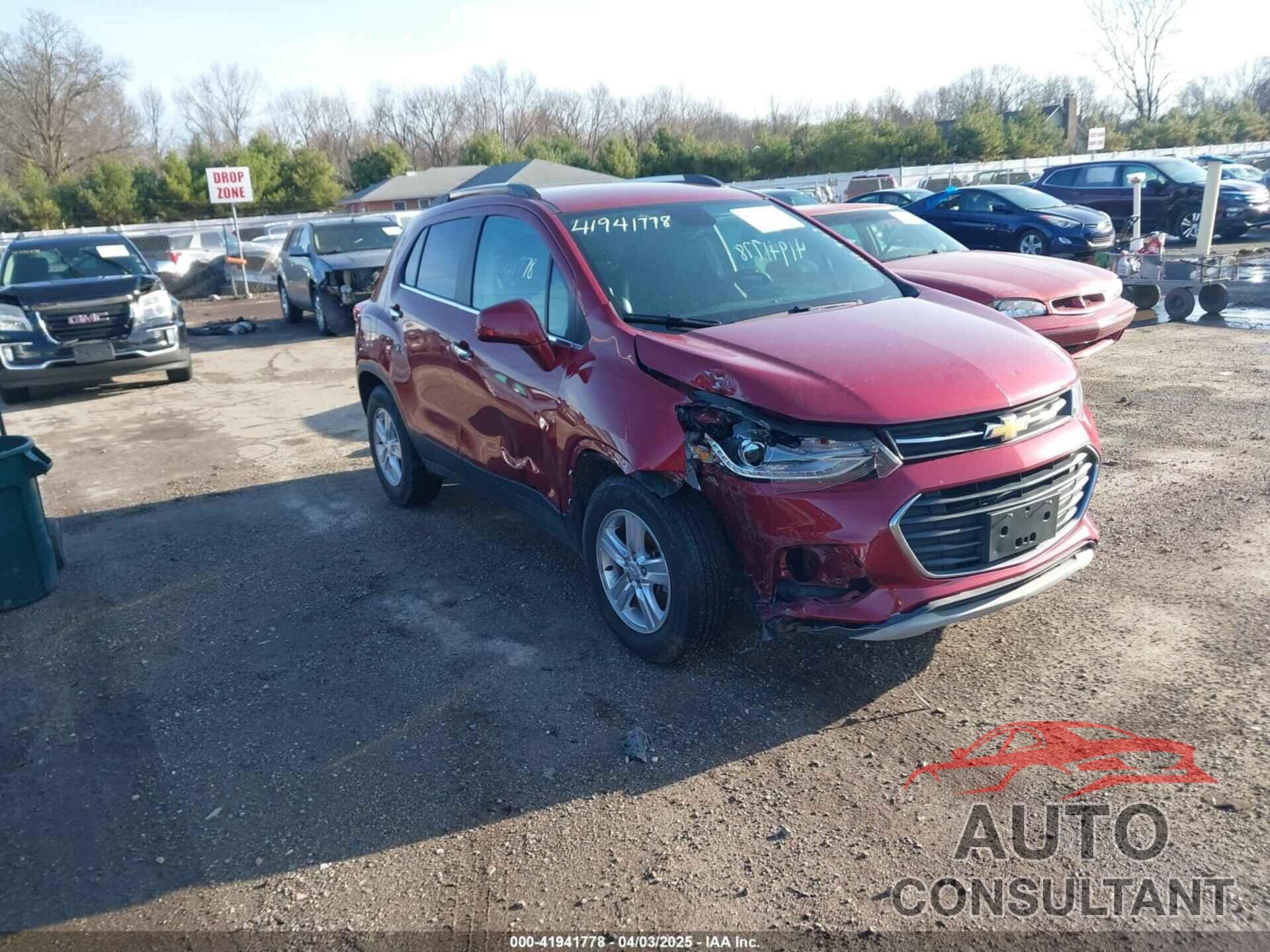 CHEVROLET TRAX 2018 - 3GNCJLSB5JL307086