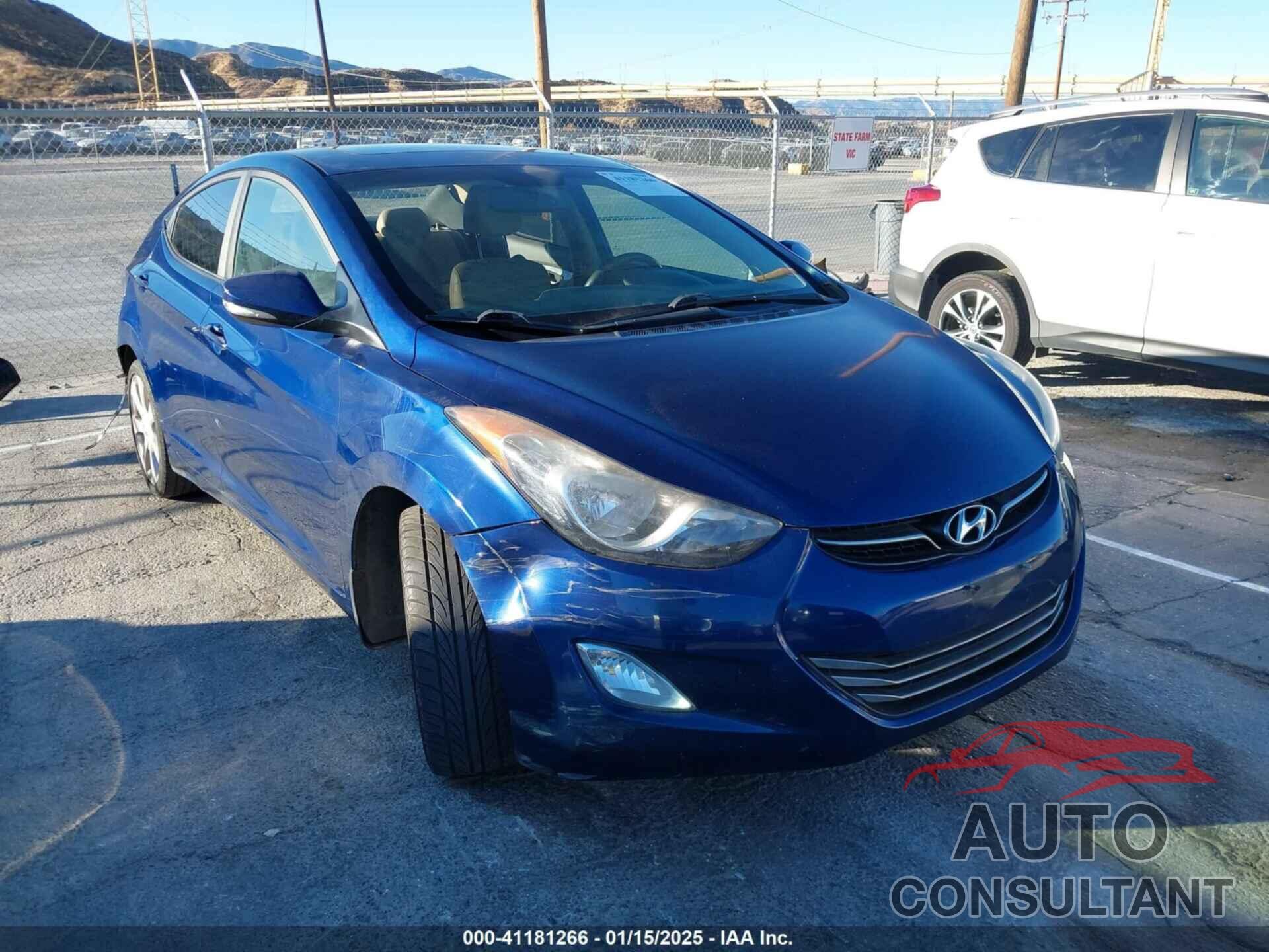 HYUNDAI ELANTRA 2013 - KMHDH4AE8DU634405