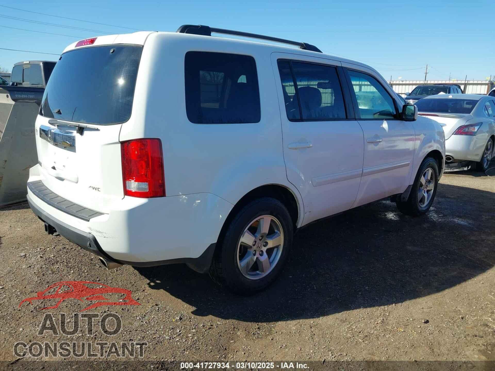 HONDA PILOT 2010 - 5FNYF4H64AB002967