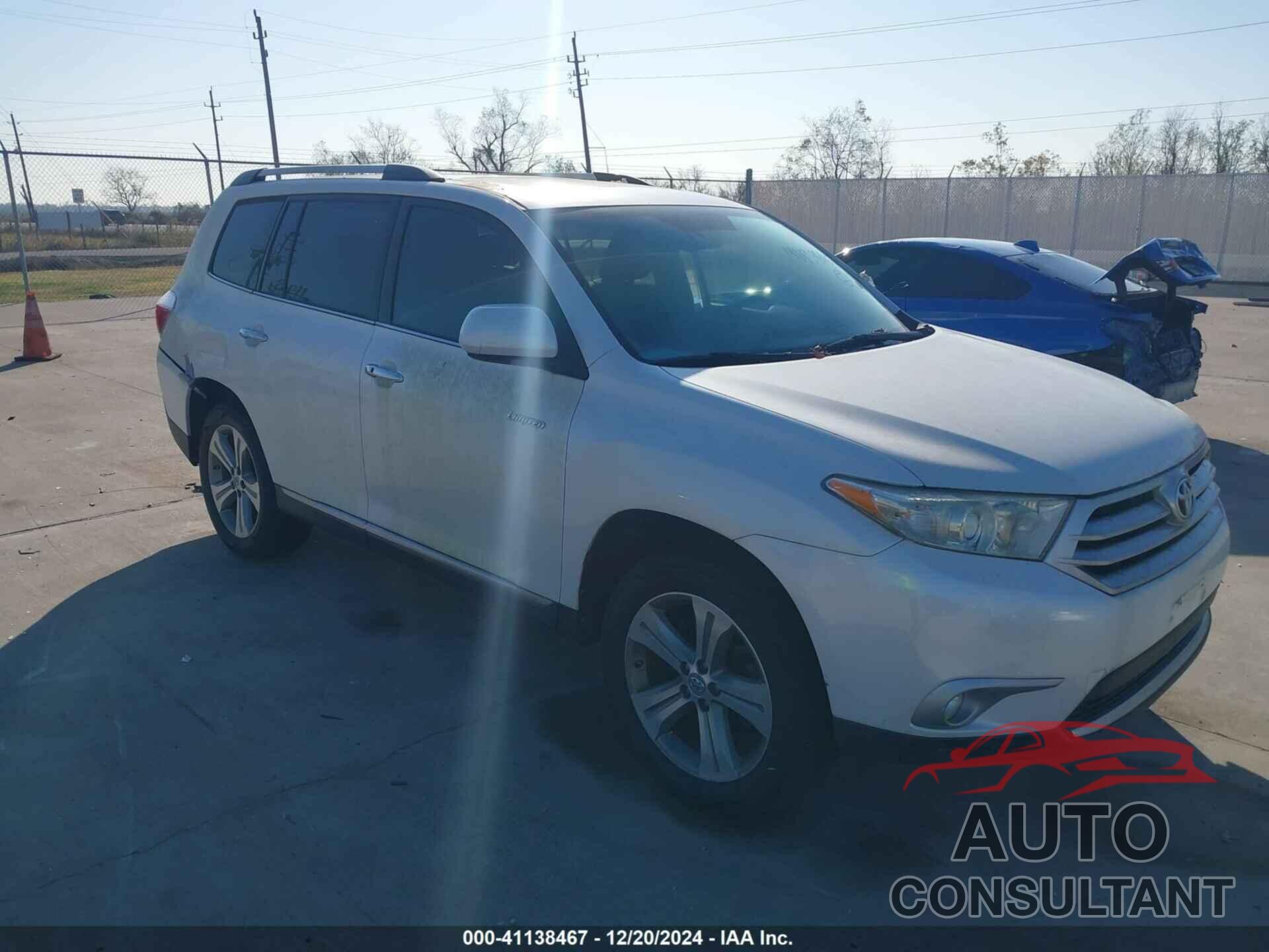 TOYOTA HIGHLANDER 2013 - 5TDYK3EH8DS101755