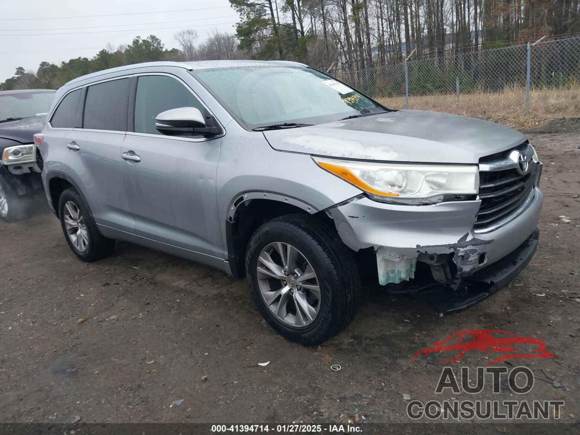 TOYOTA HIGHLANDER 2015 - 5TDKKRFH0FS117667