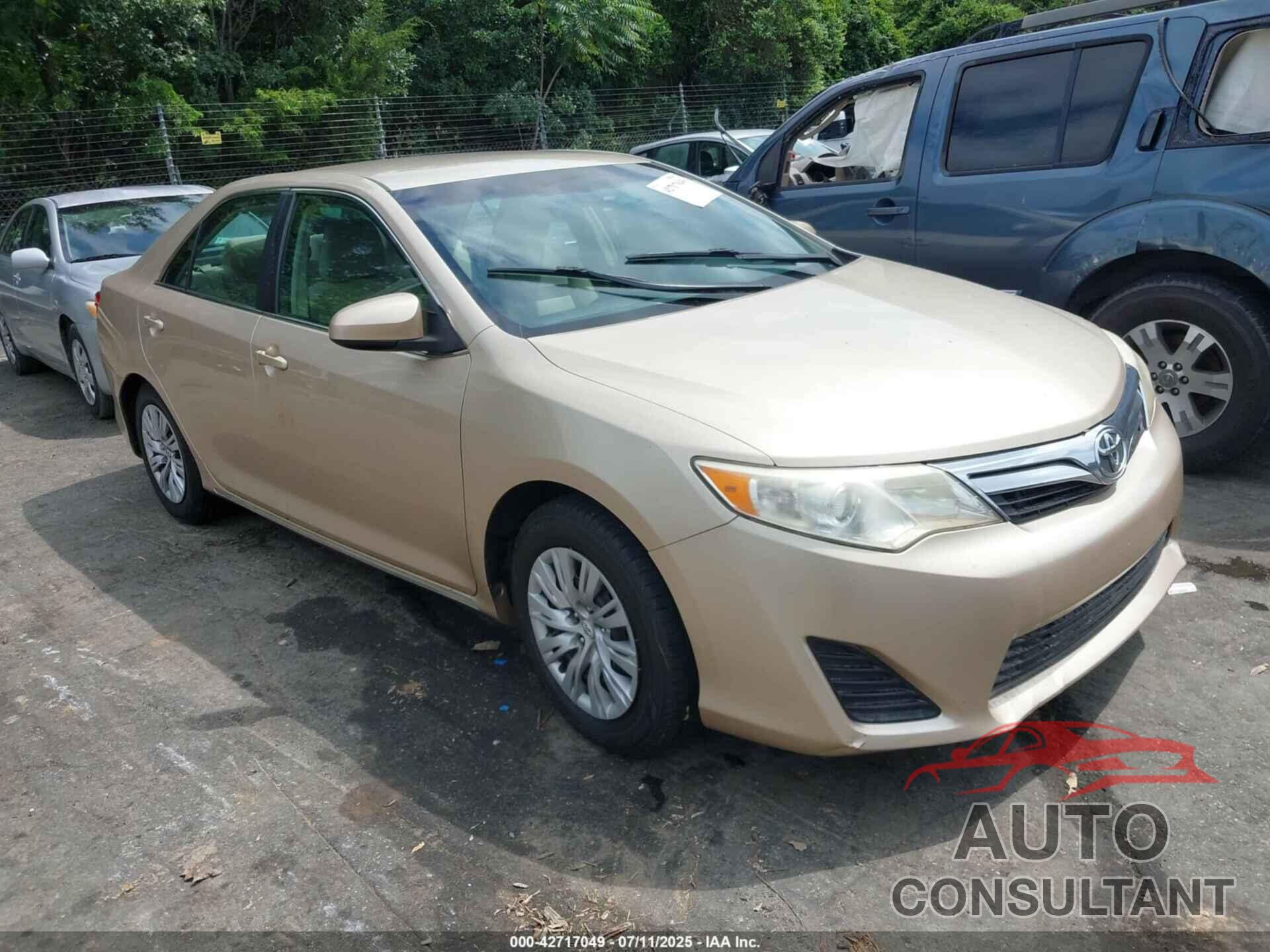 TOYOTA CAMRY 2012 - 4T4BF1FK1CR203533
