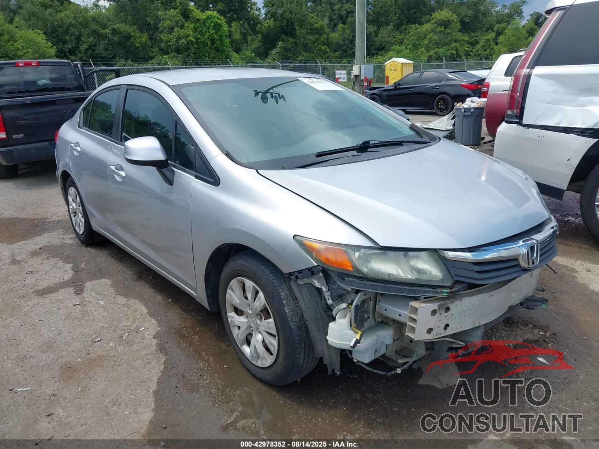 HONDA CIVIC 2012 - 2HGFB2F54CH588764